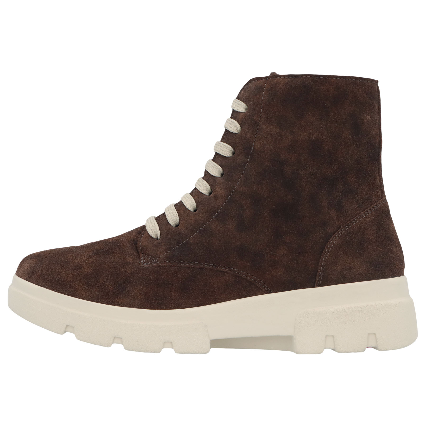 braune stiefeletten seitenansicht links