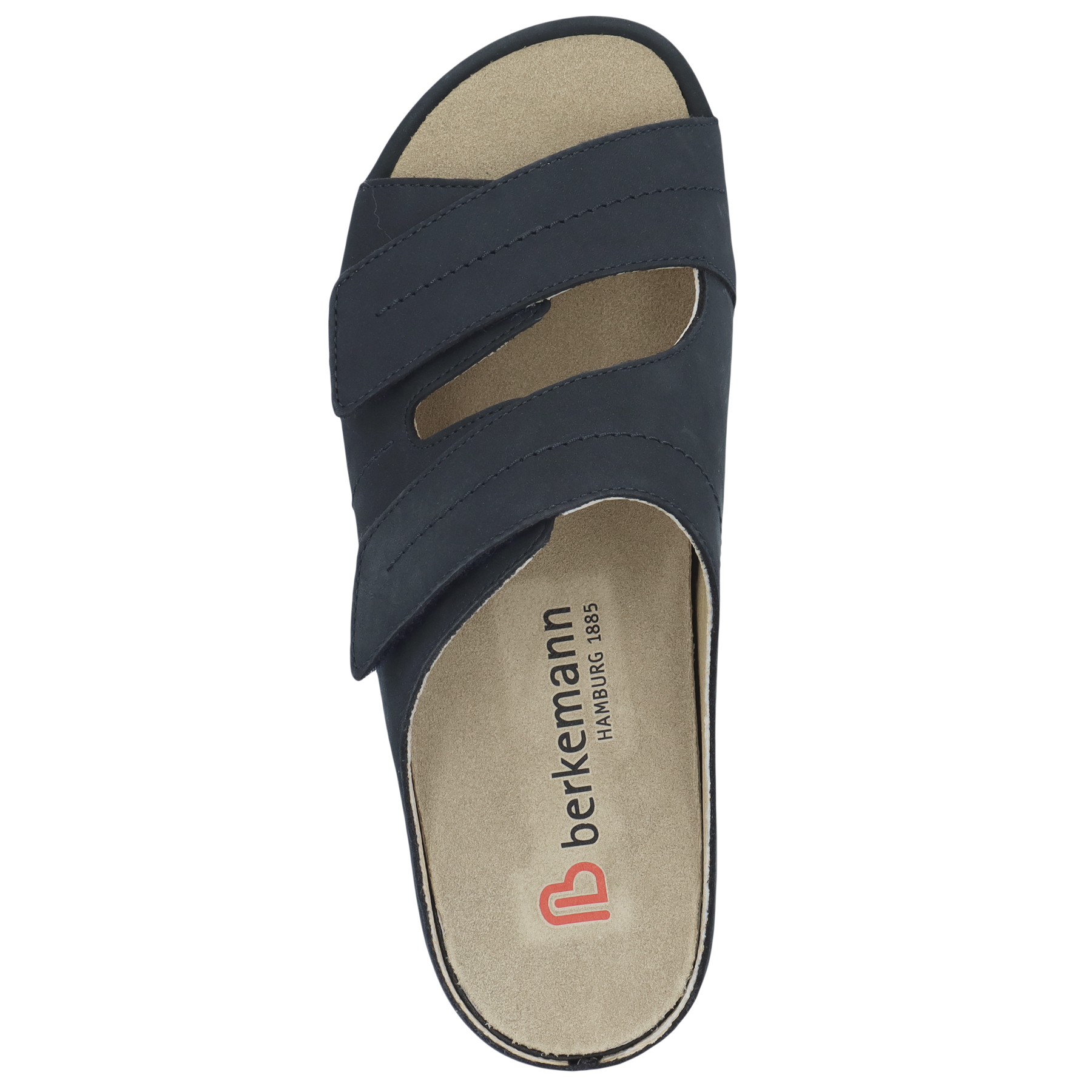 blaue pantolette draufsicht