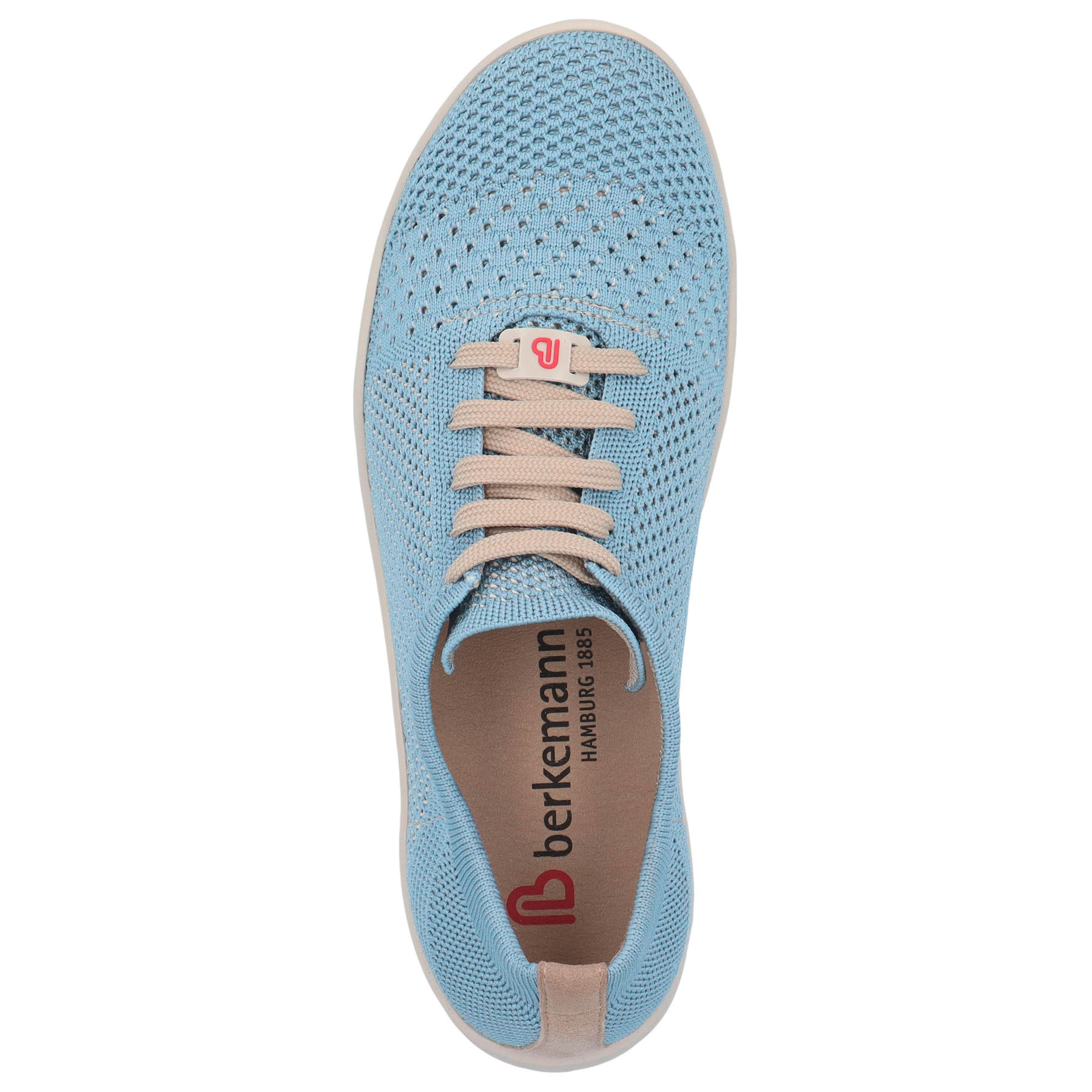 blaue sneaker draufsicht