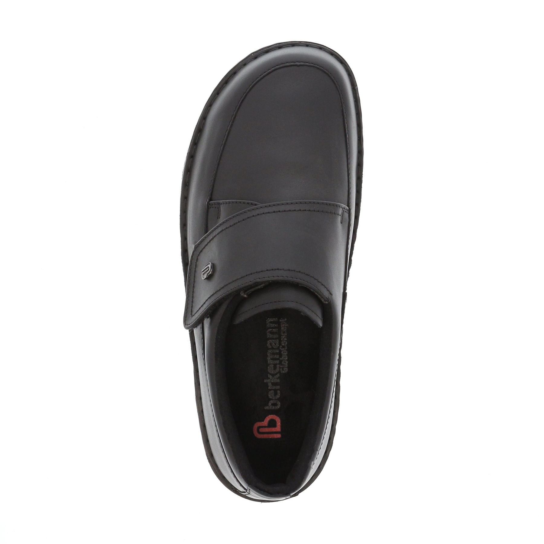 schwarze halbschuh draufsicht