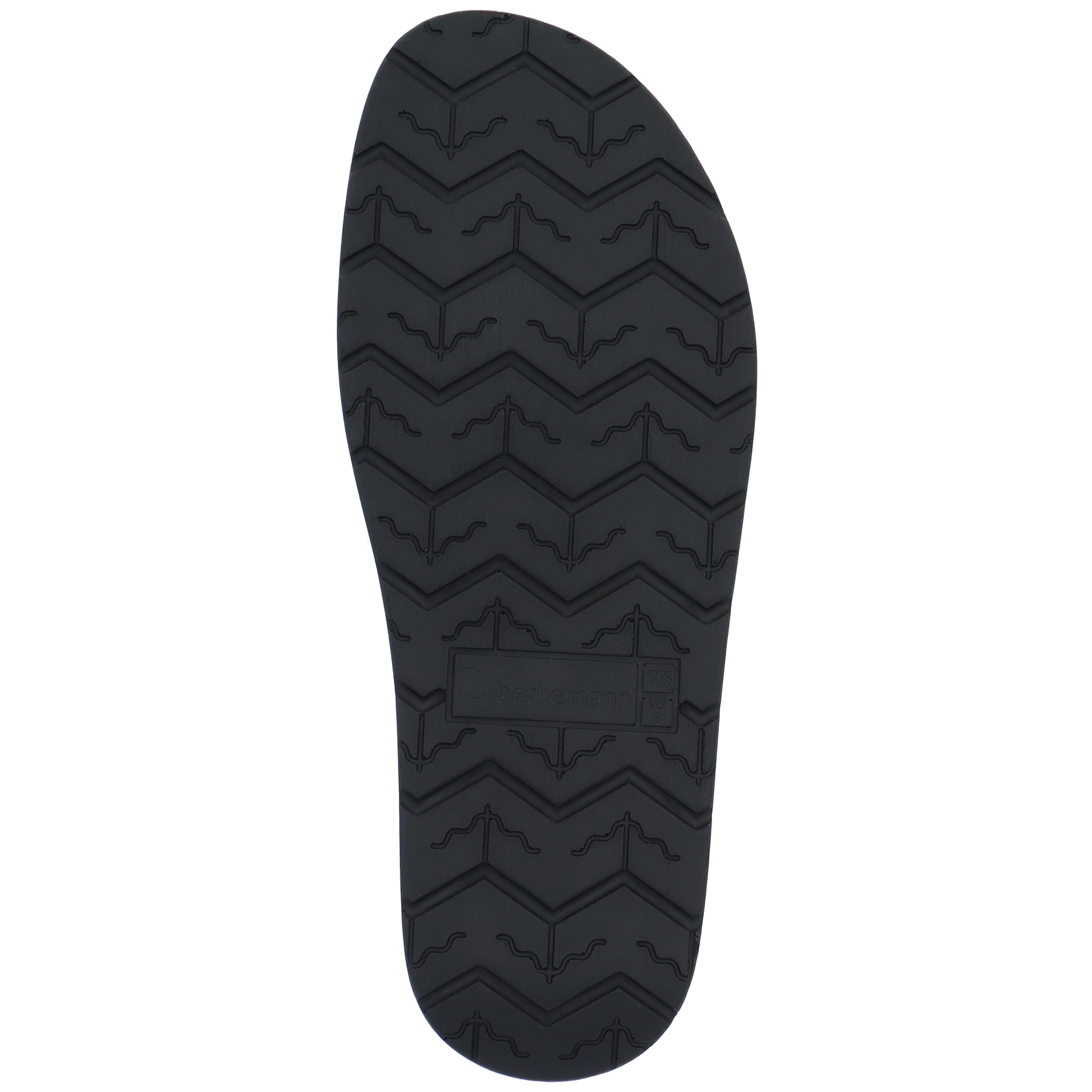 schwarze pantolette sohlenansicht