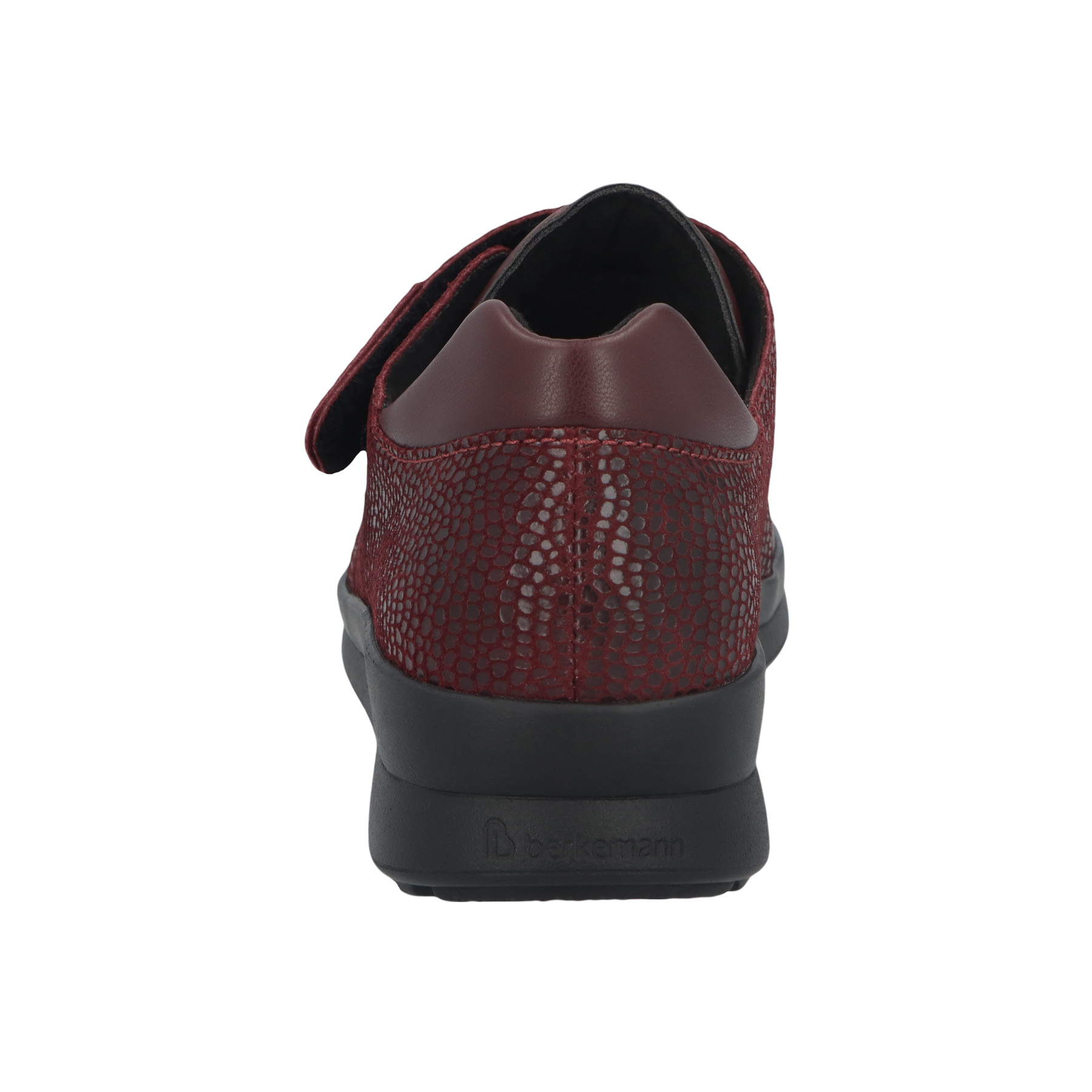 rote halbschuh hinteransicht