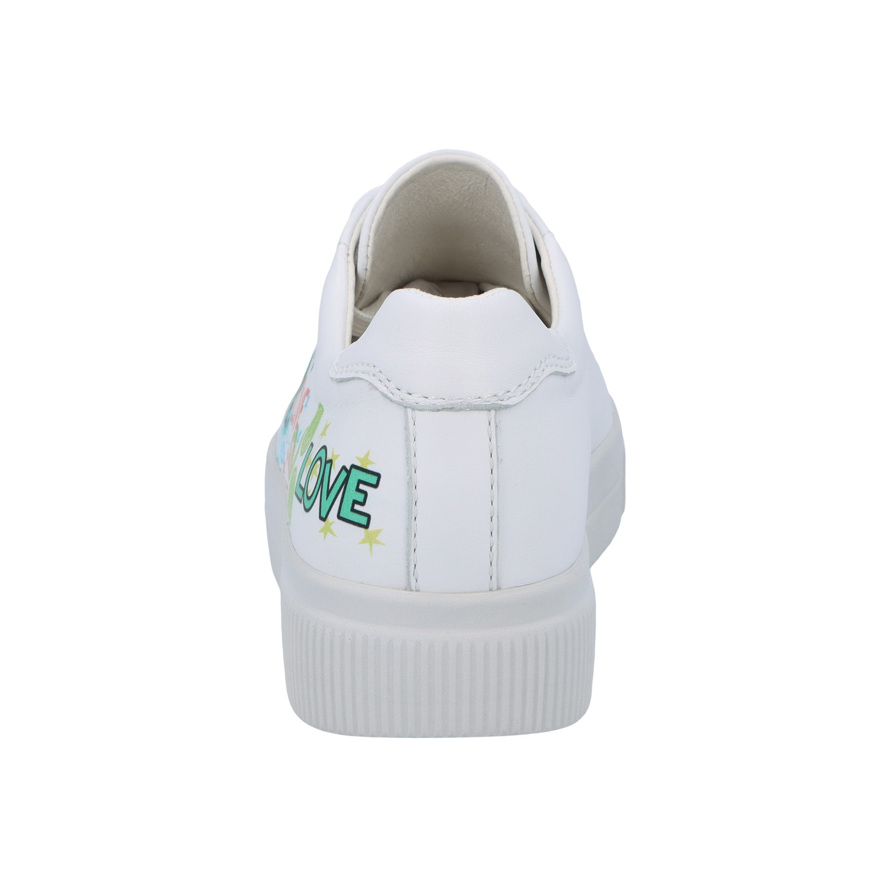 mehrfarbige halbschuh hinteransicht