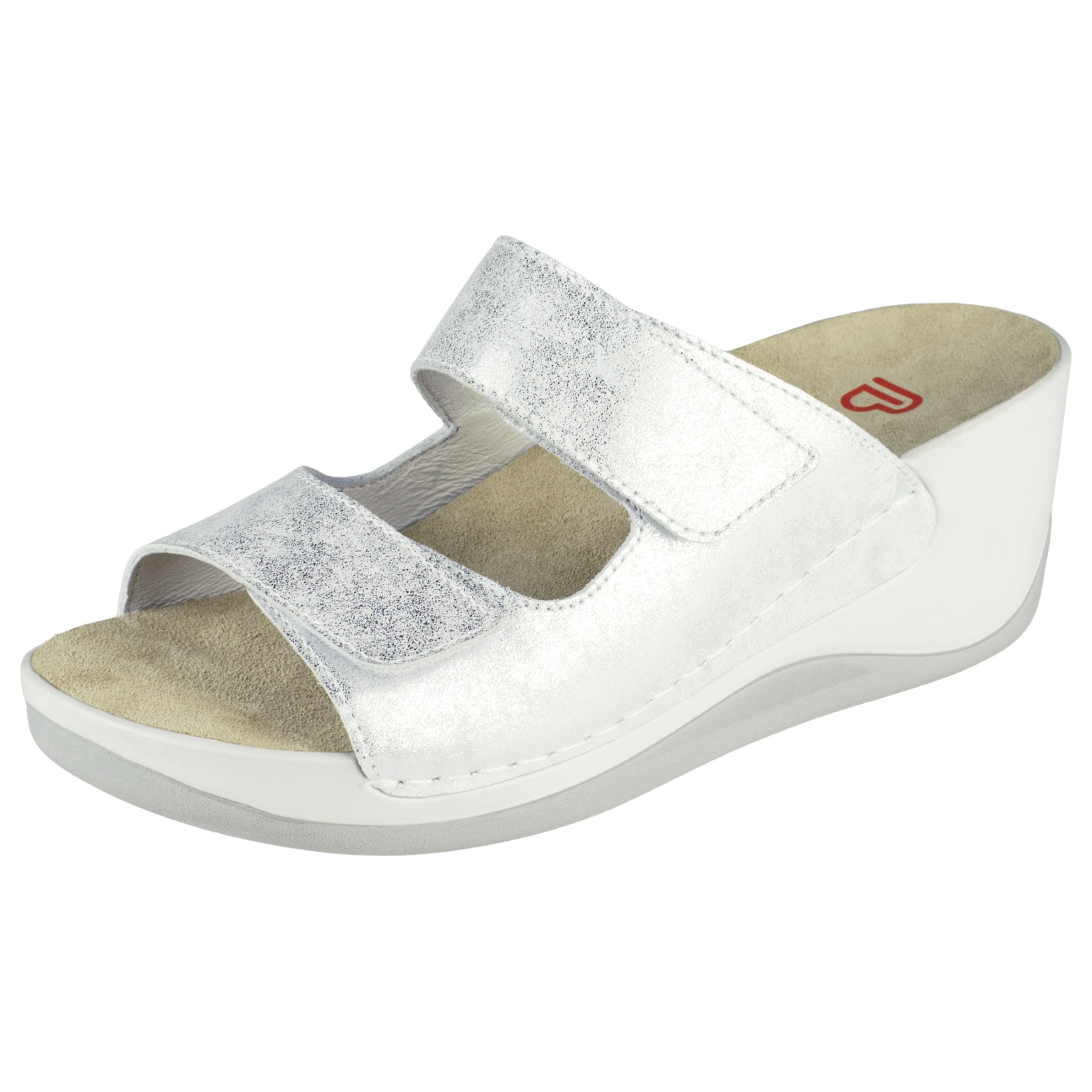 mehrfarbige pantolette 3-4 ansicht