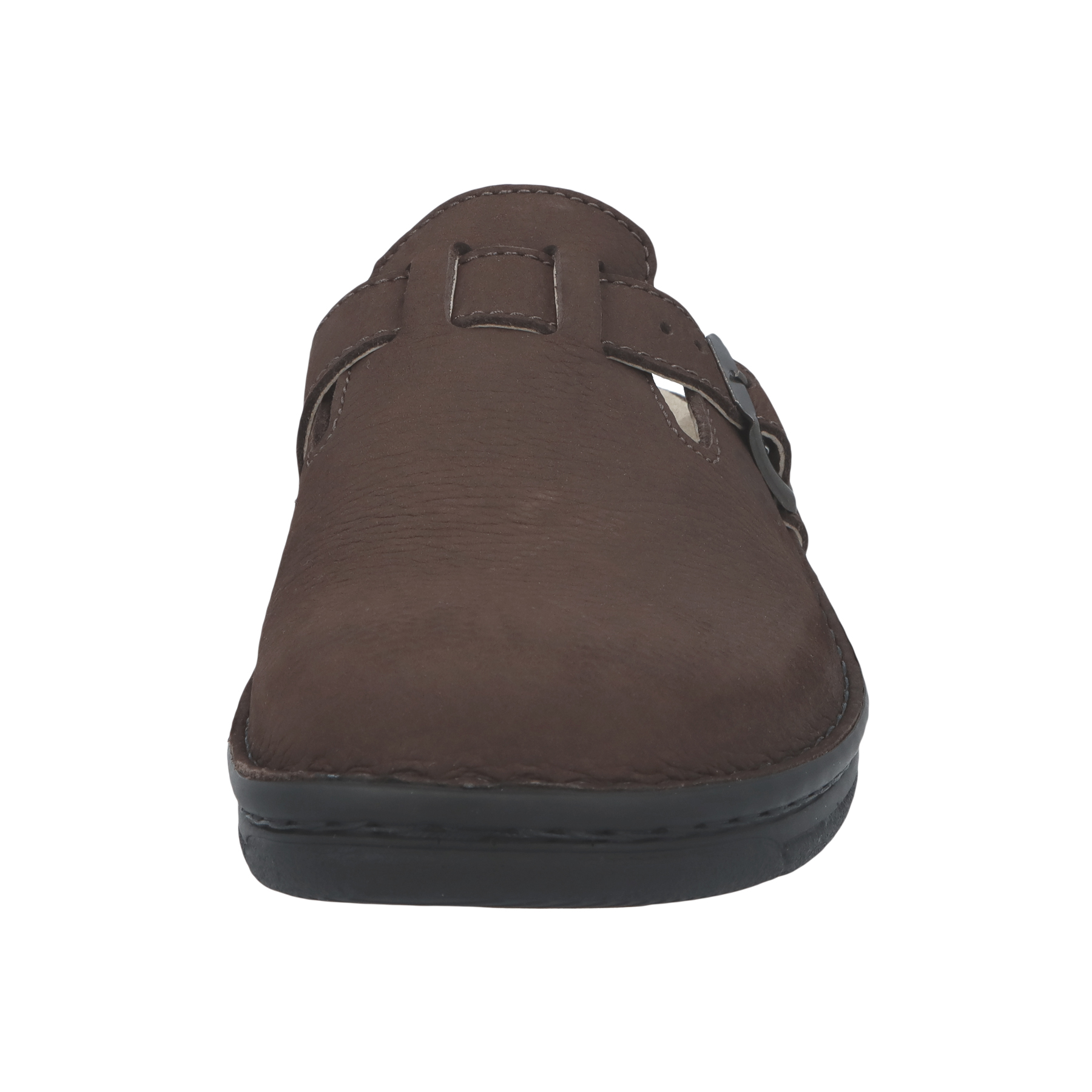 braune clogs vorderansicht
