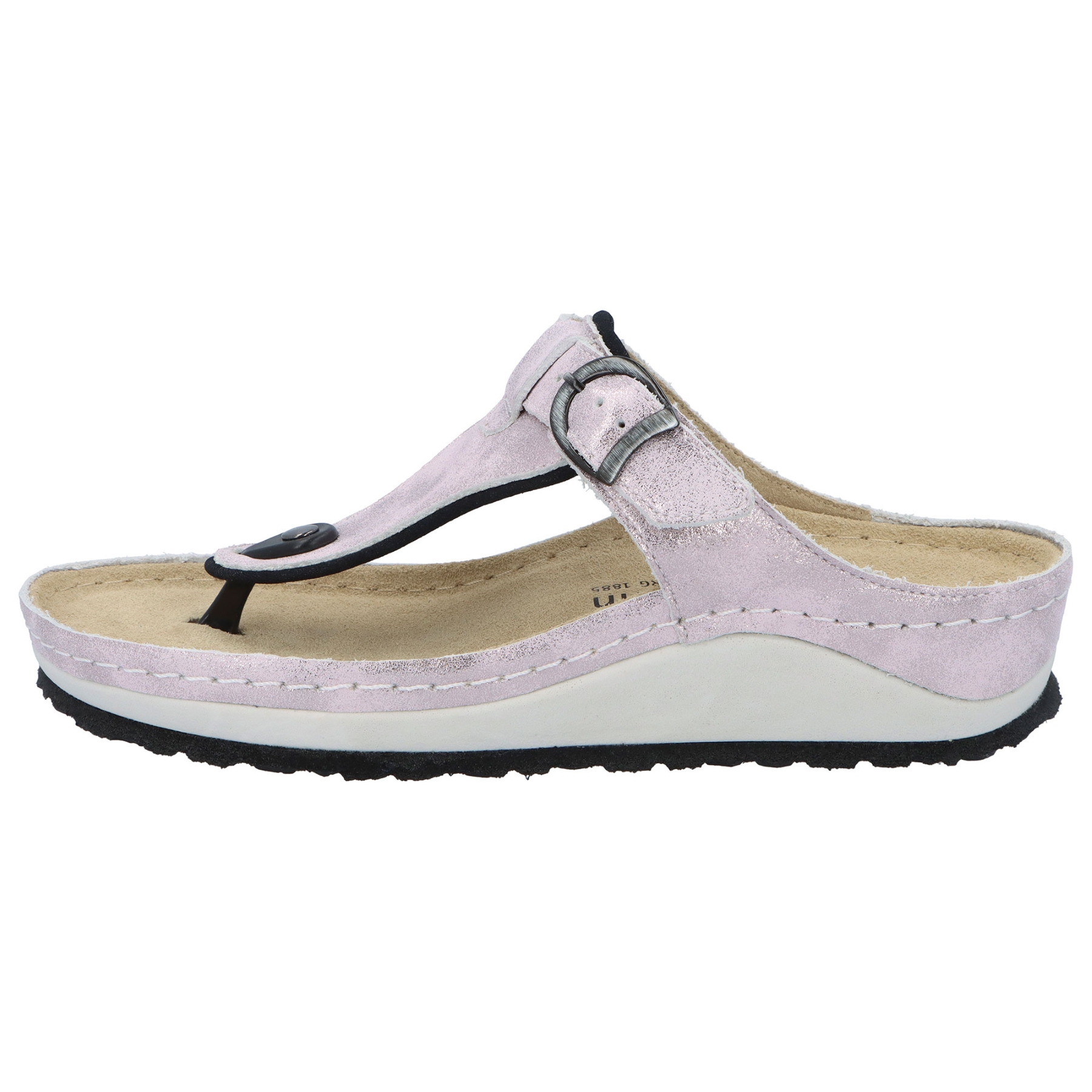 mehrfarbige pantolette seitenansicht links