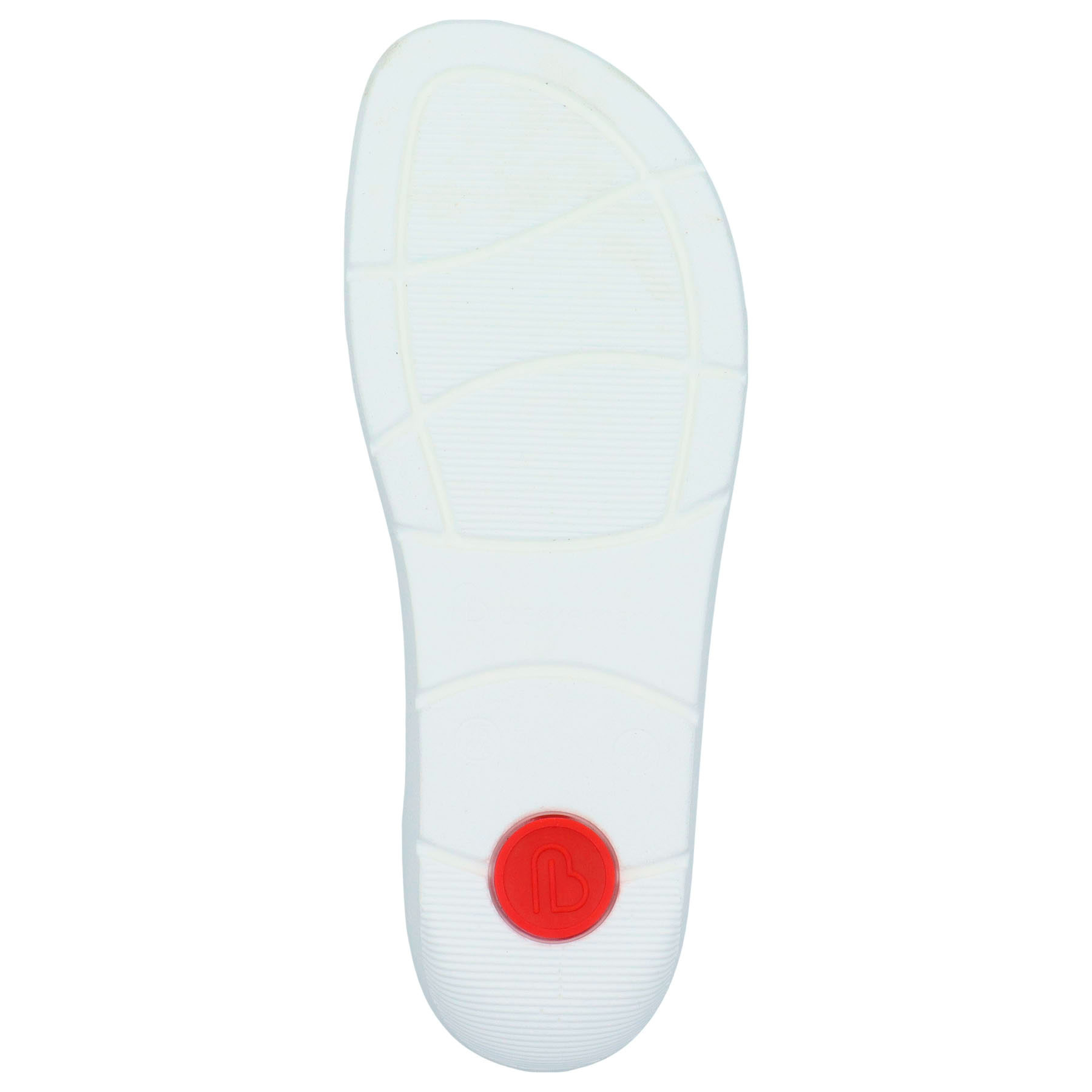 blaue sandale sohlenansicht