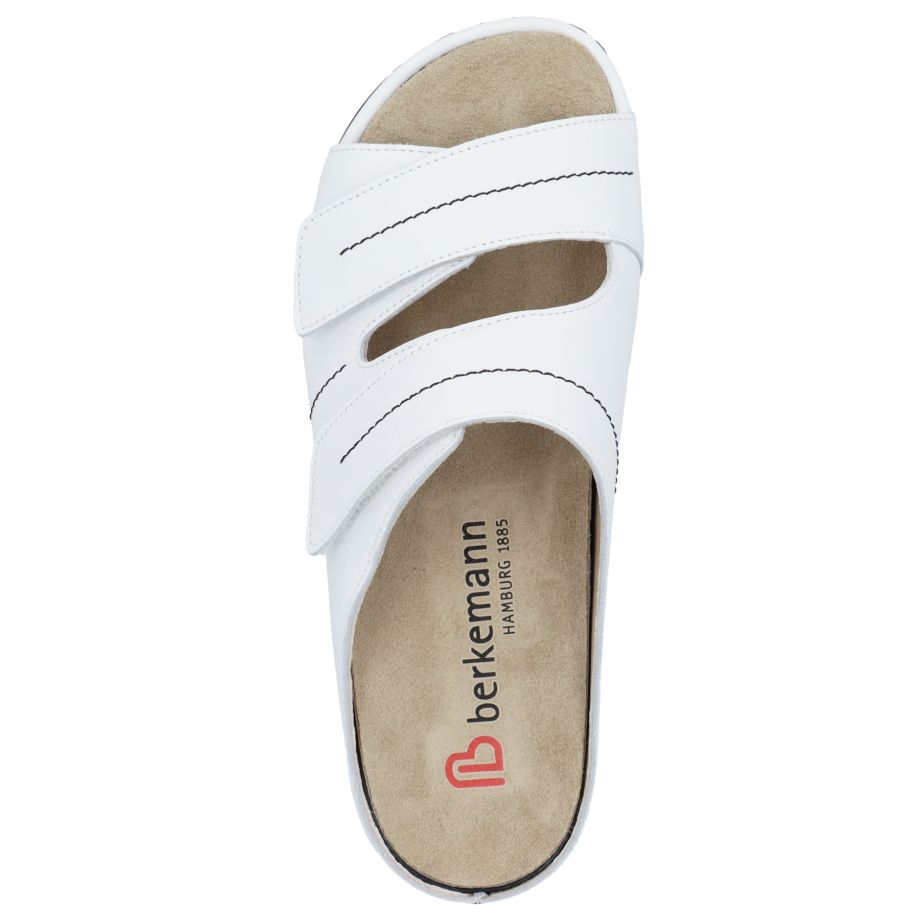 weiße pantolette draufsicht