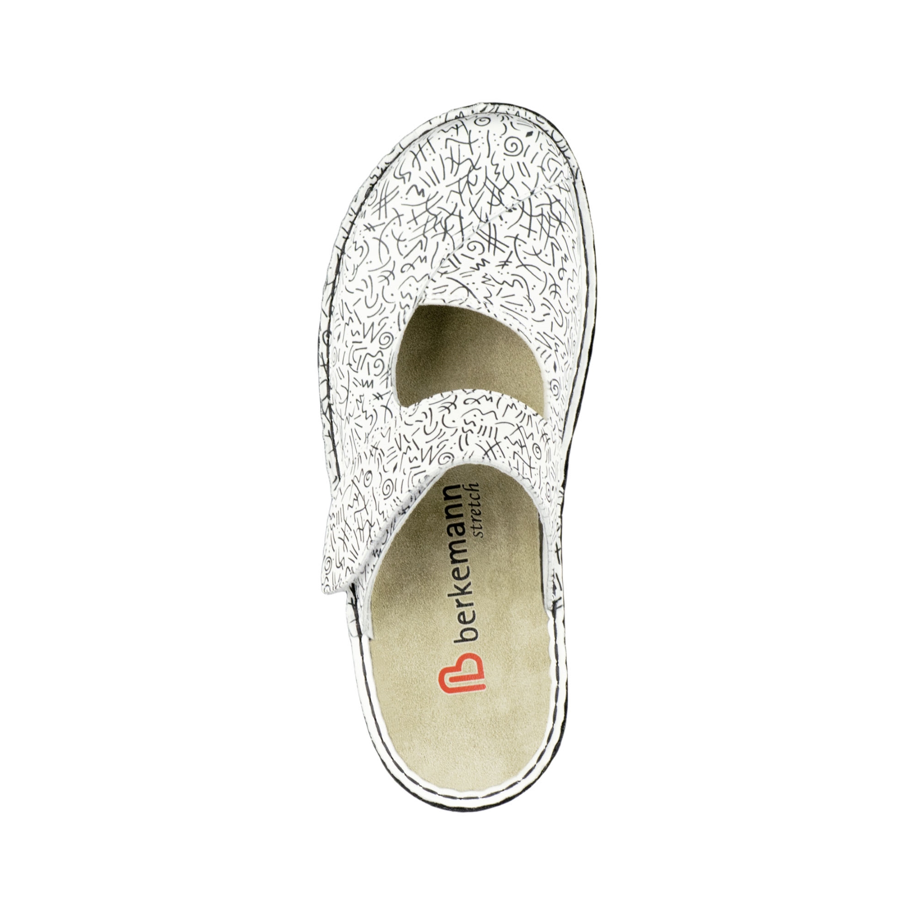 weiße clogs draufsicht