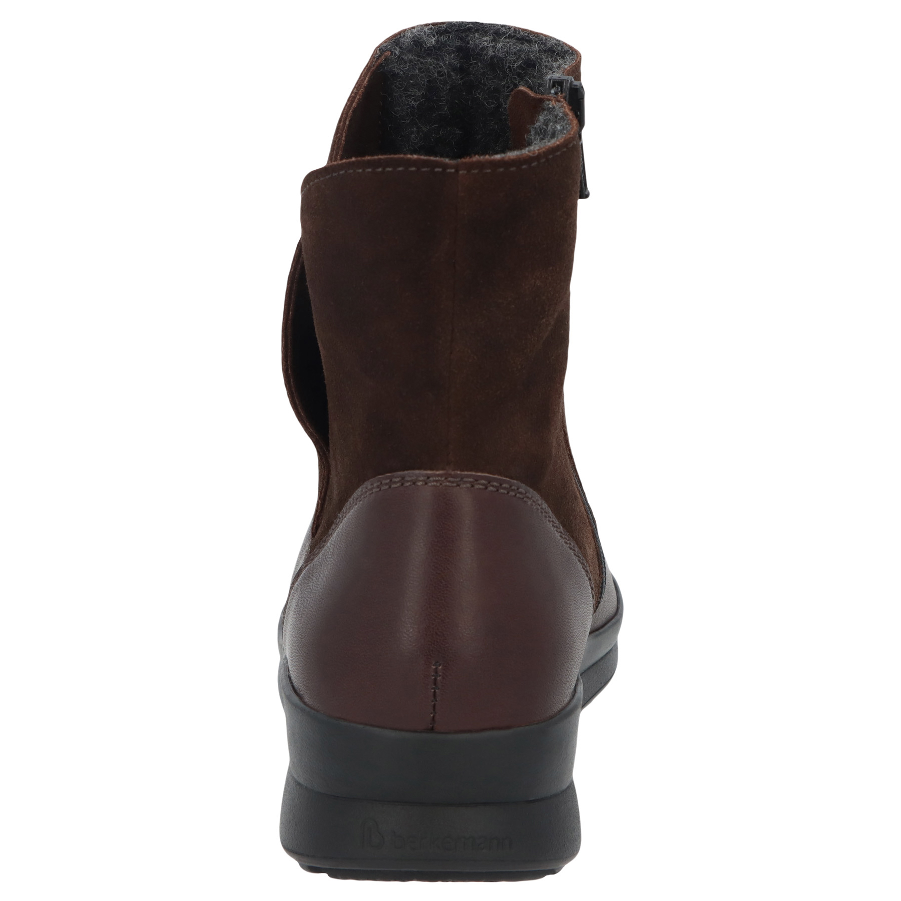 braune stiefeletten hinteransicht