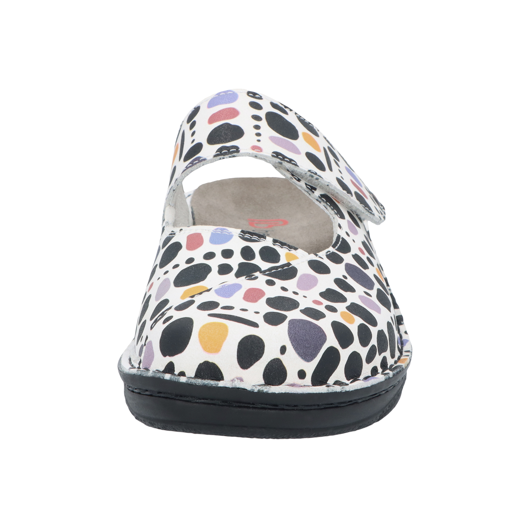 mehrfarbige clogs vorderansicht
