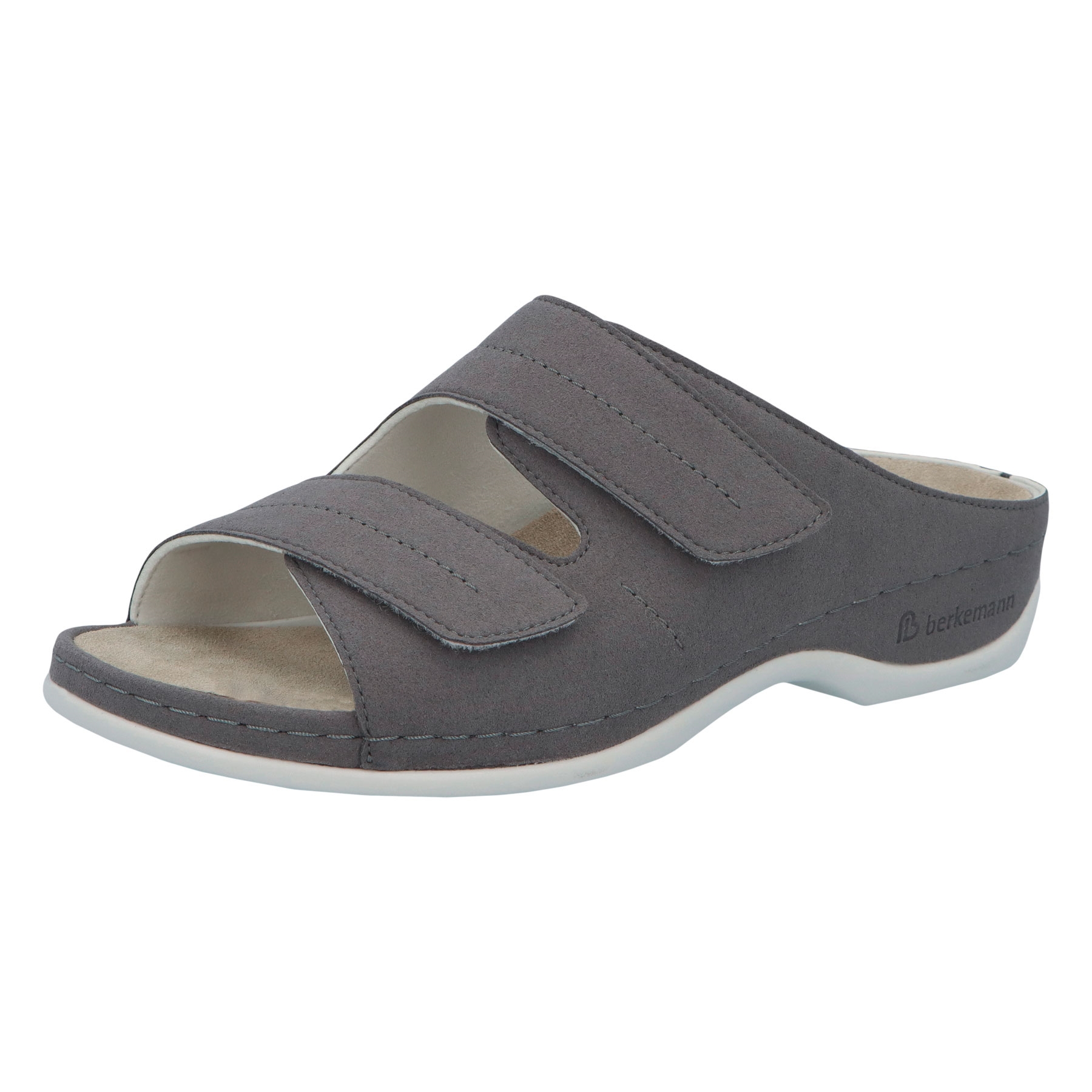 graue pantolette 3-4 ansicht