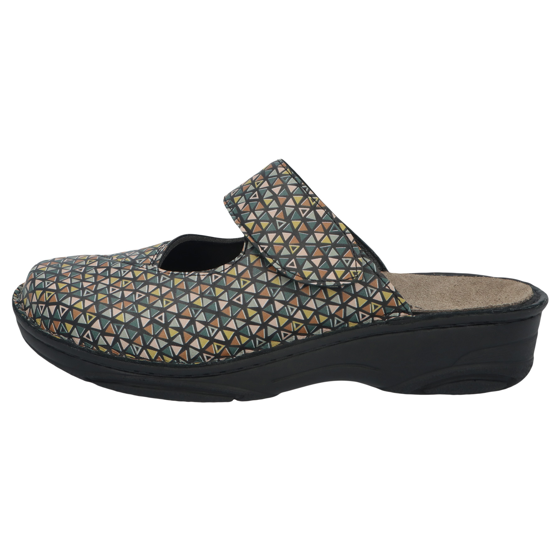 weiße clogs seitenansicht links