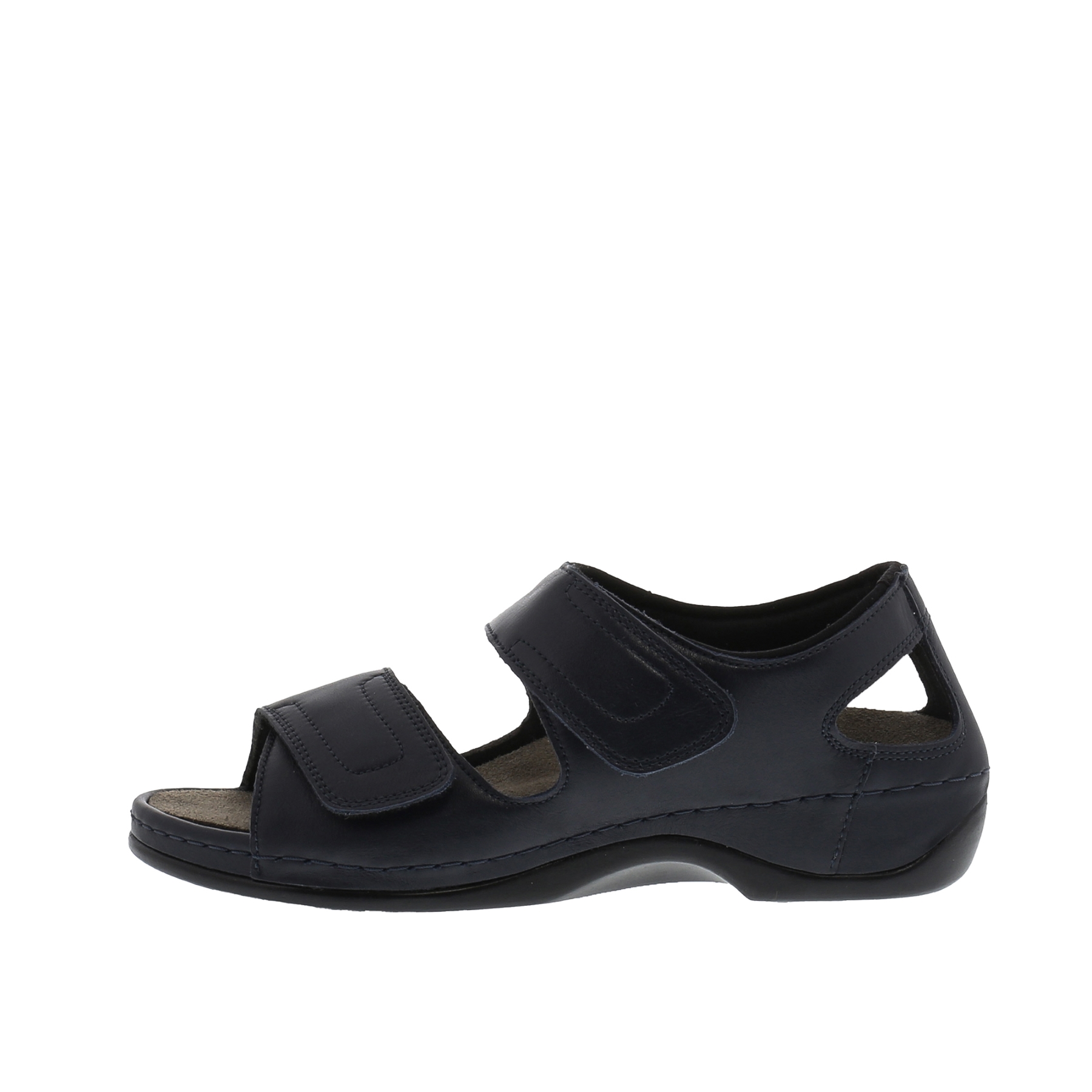 blaue sandale seitenansicht links