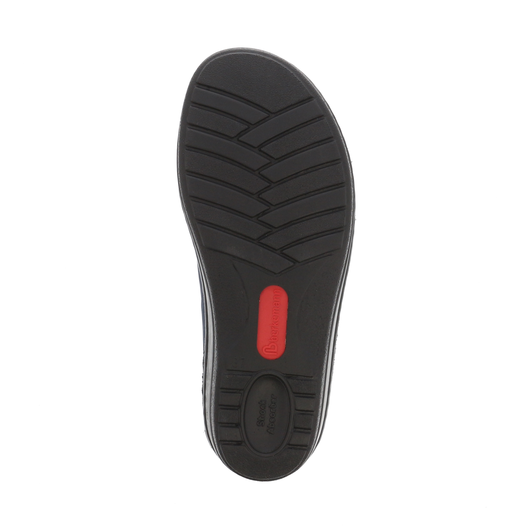 blaue halbschuh sohlenansicht