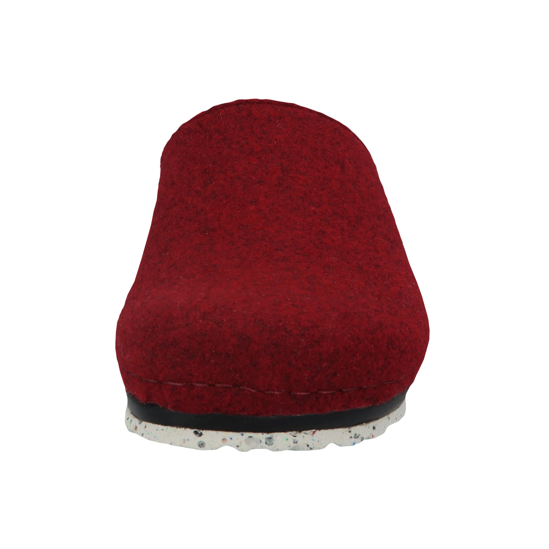 rote hausschuhe vorderansicht