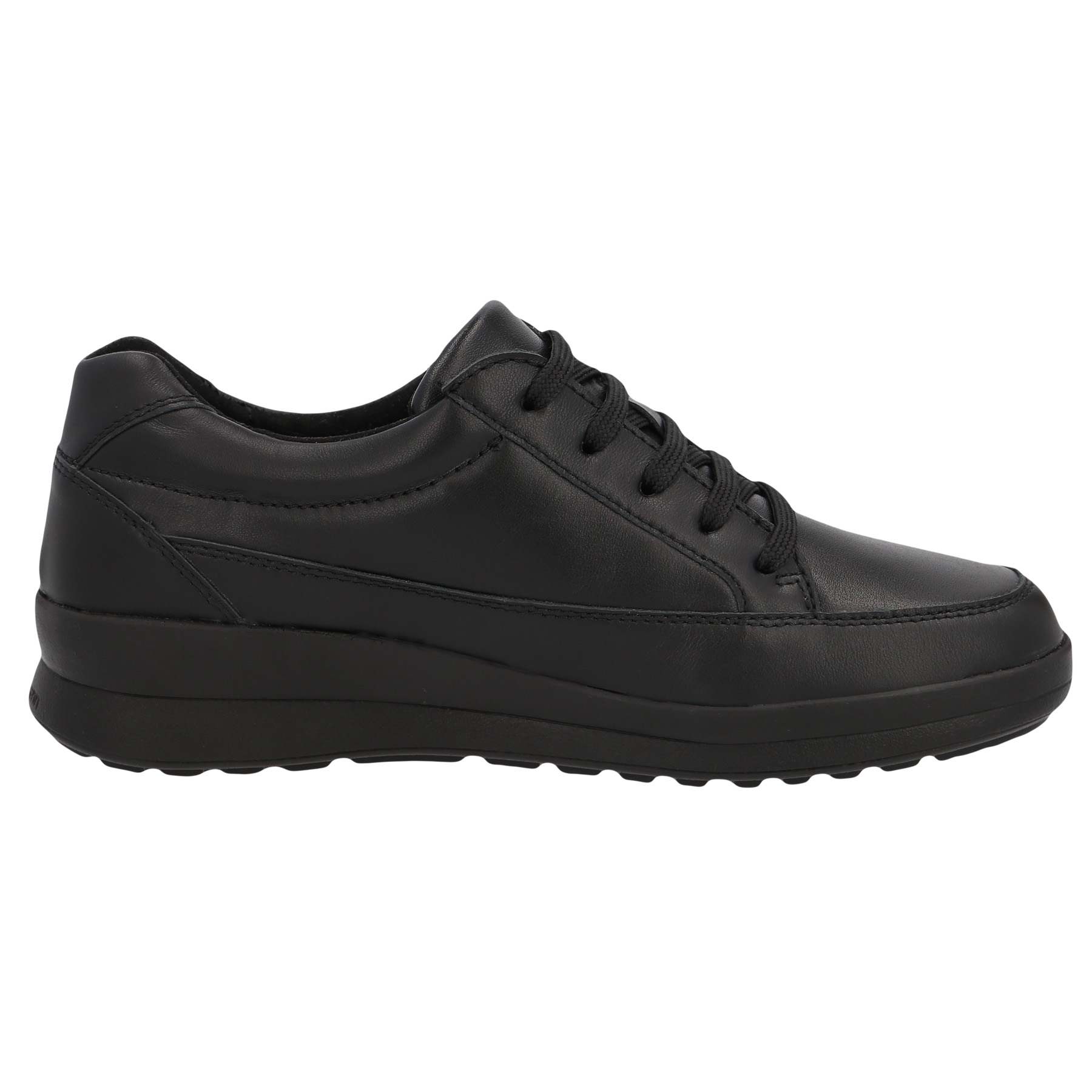 schwarze halbschuh seitenansicht rechts