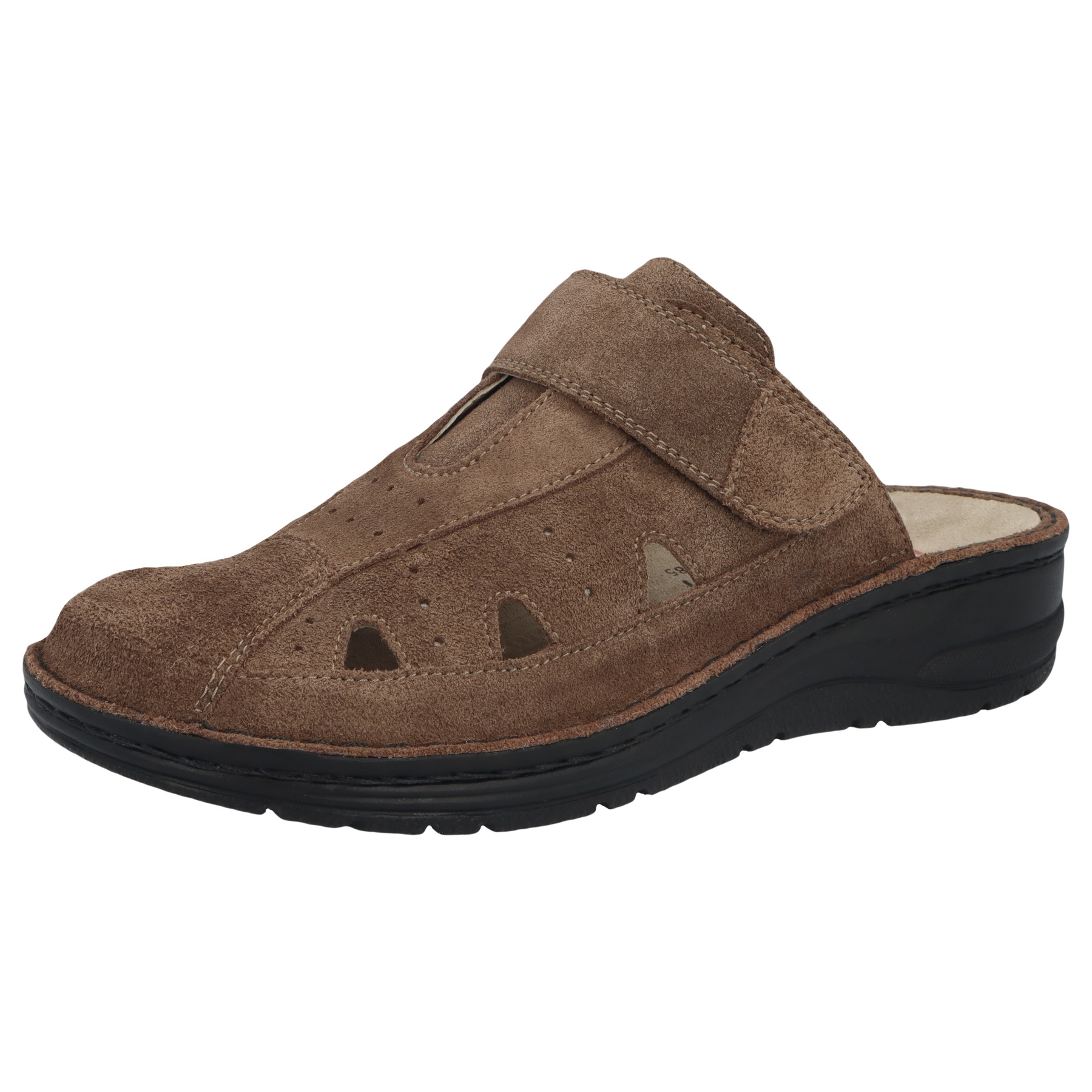 braune clogs 3-4 ansicht