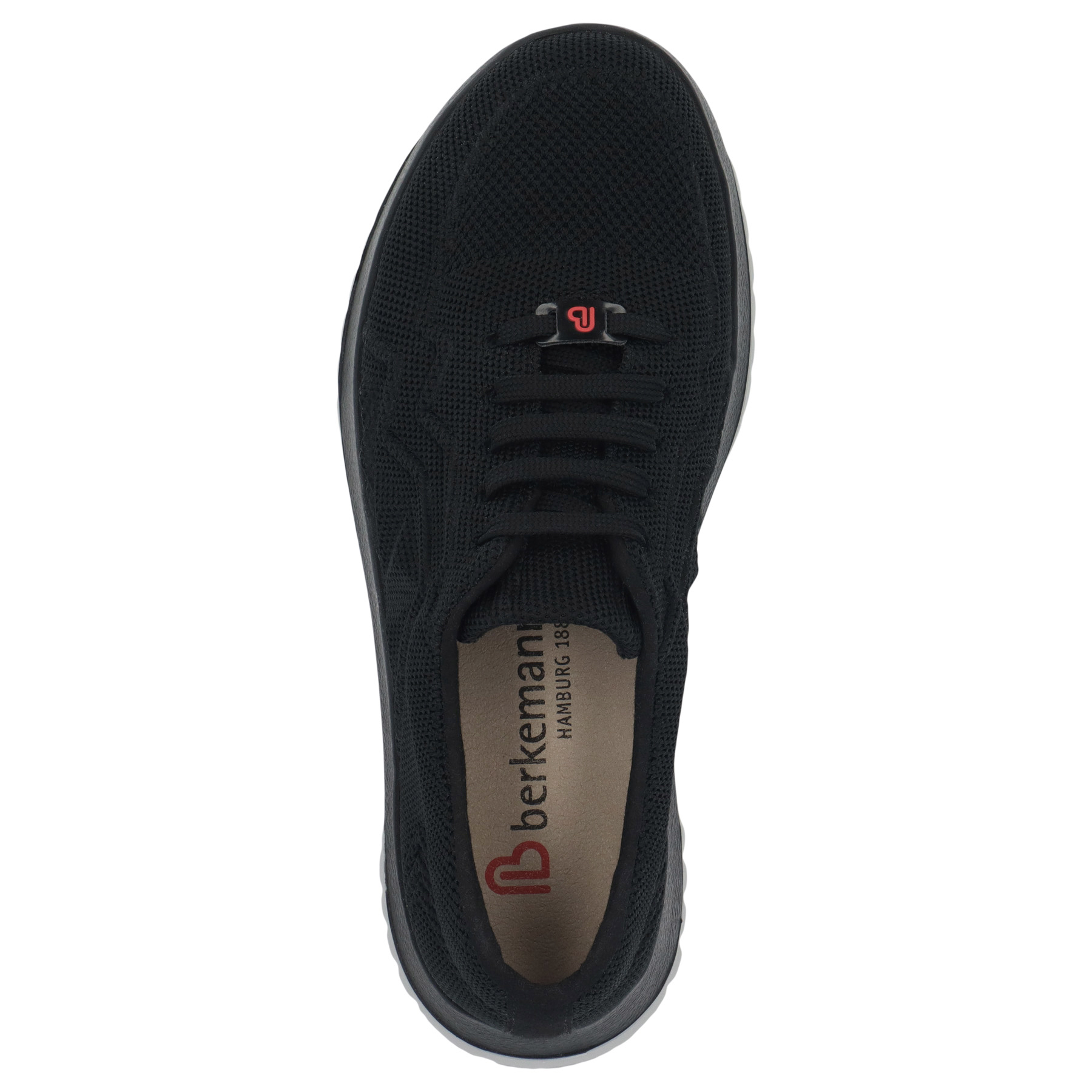 schwarze sneaker draufsicht