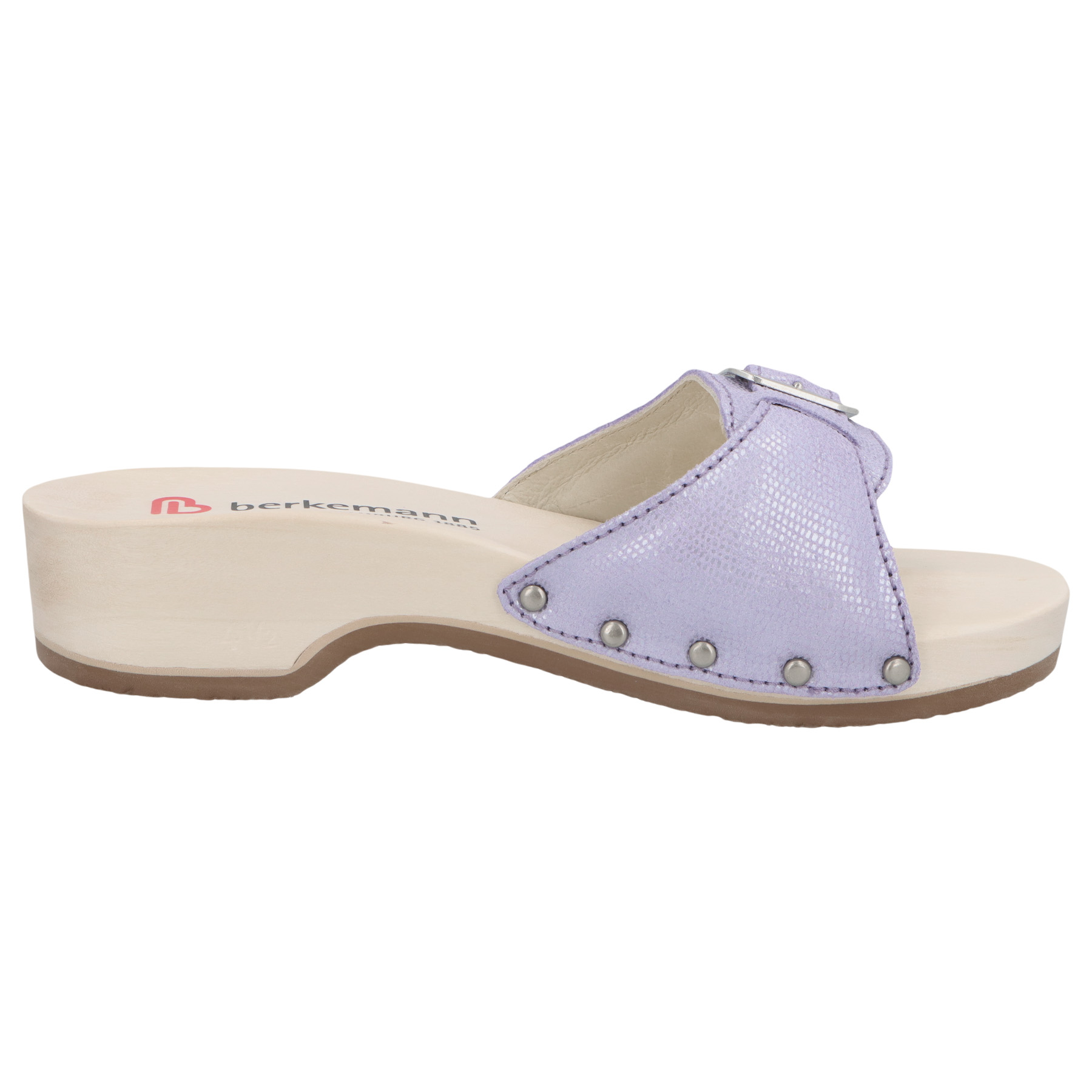 blaue holzschuhe seitenansicht rechts