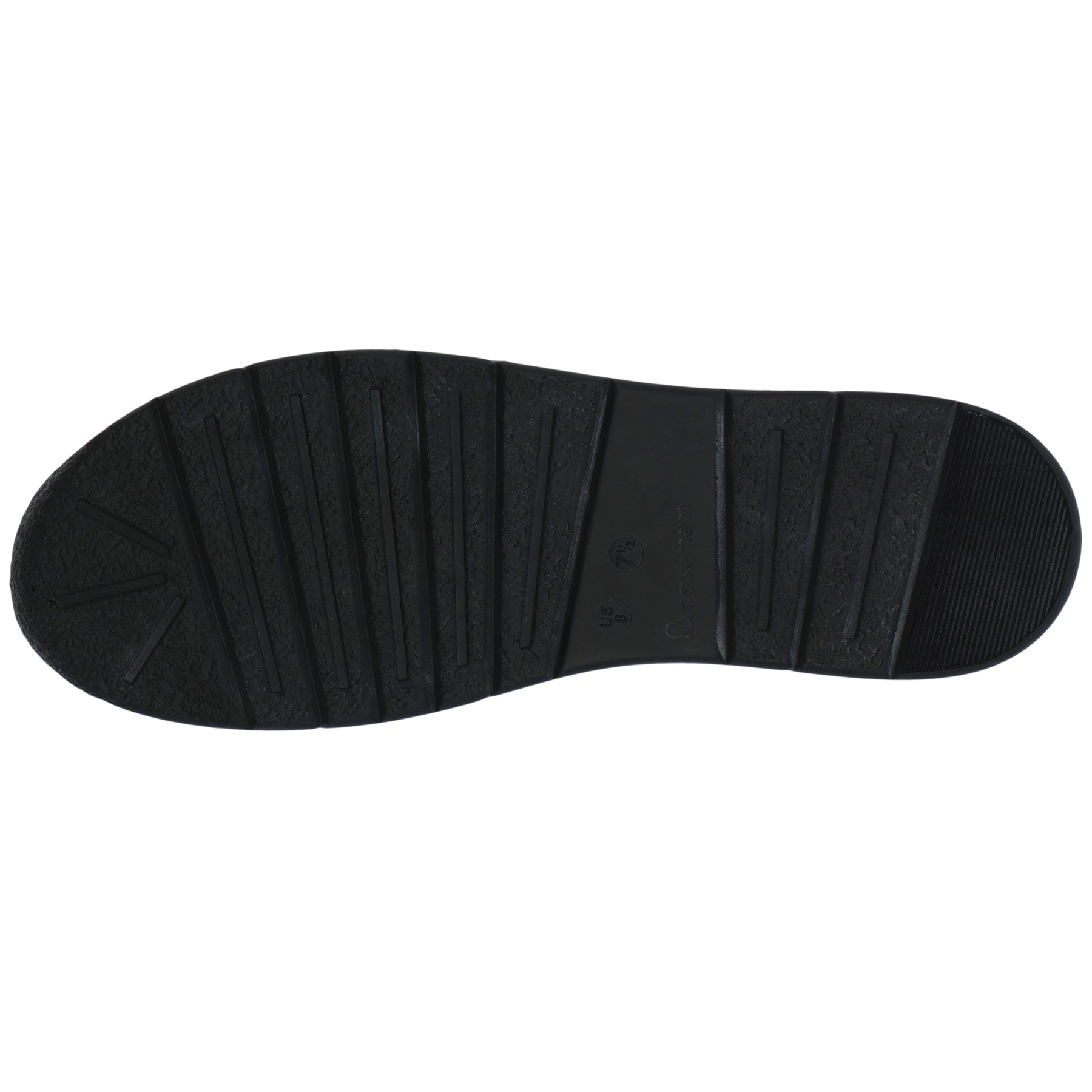 schwarze halbschuh sohlenansicht