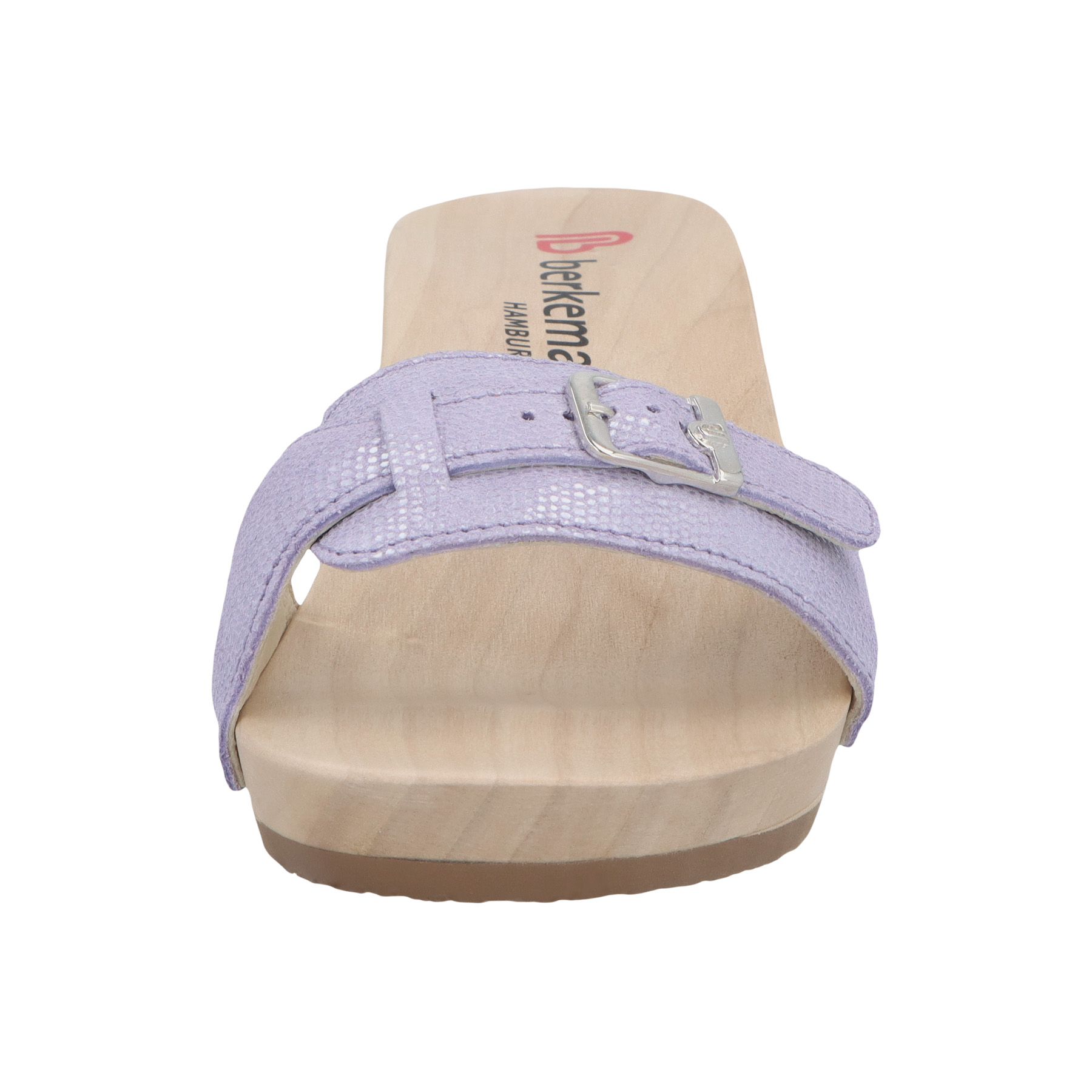 blaue holzschuhe vorderansicht