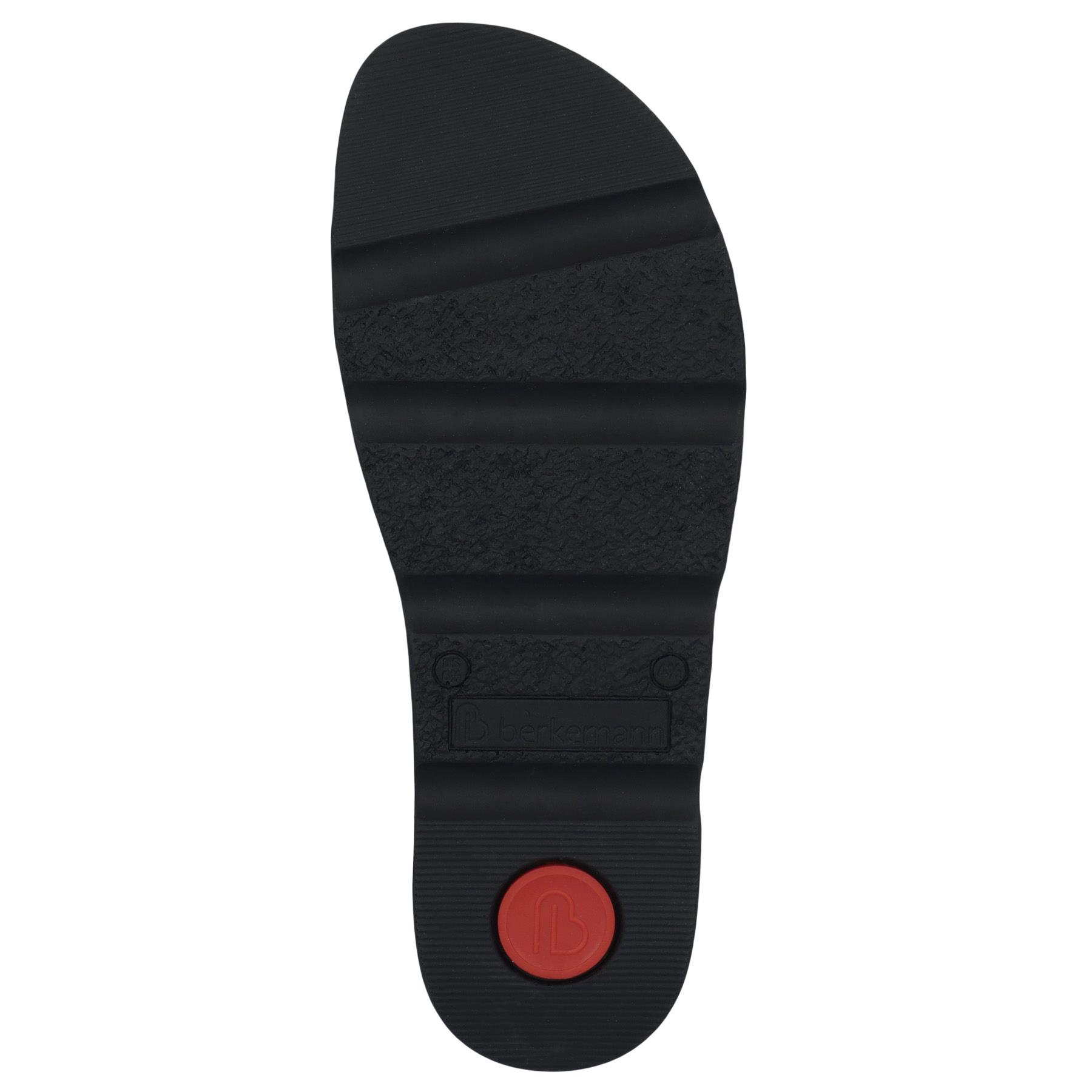 blaue pantolette sohlenansicht