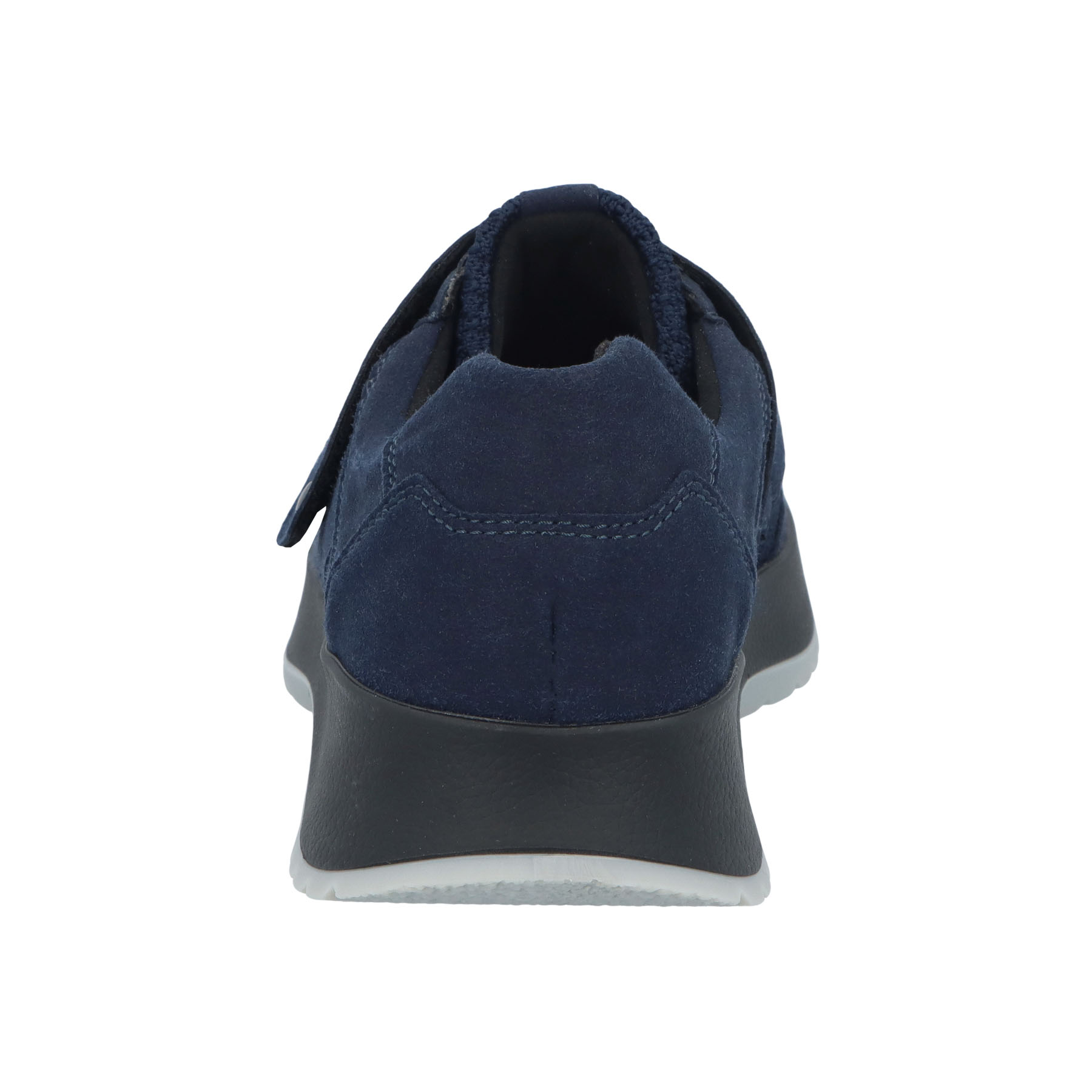 blaue halbschuh hinteransicht