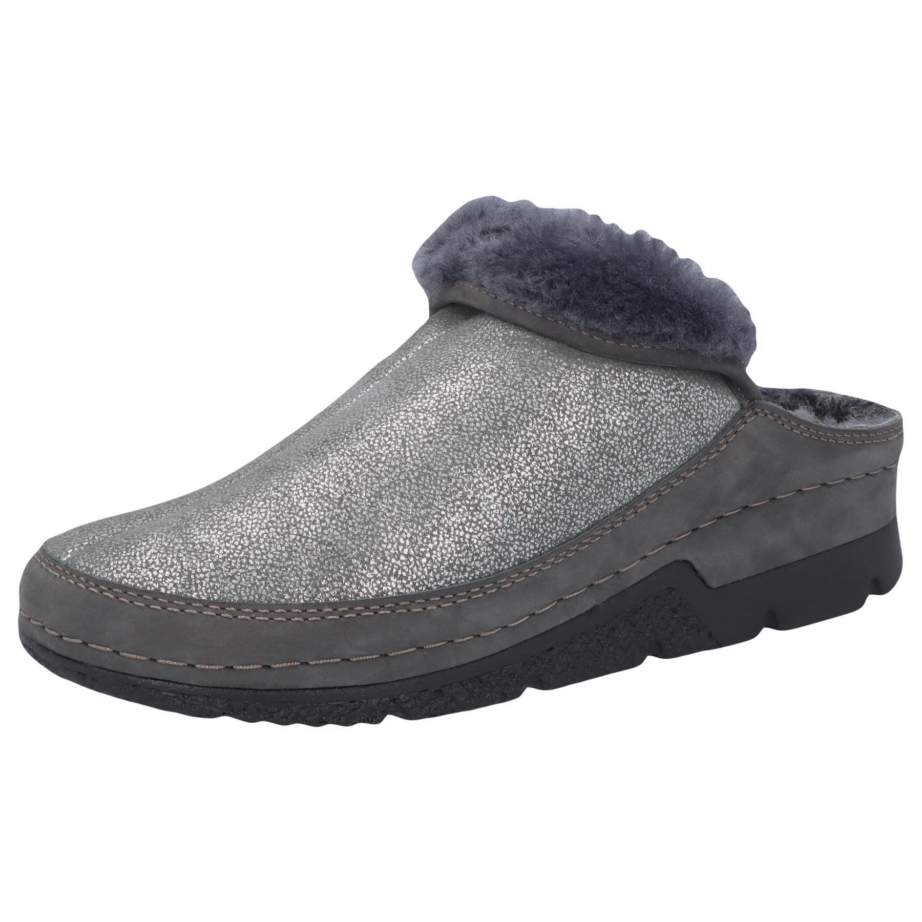 braune clogs 3-4 ansicht