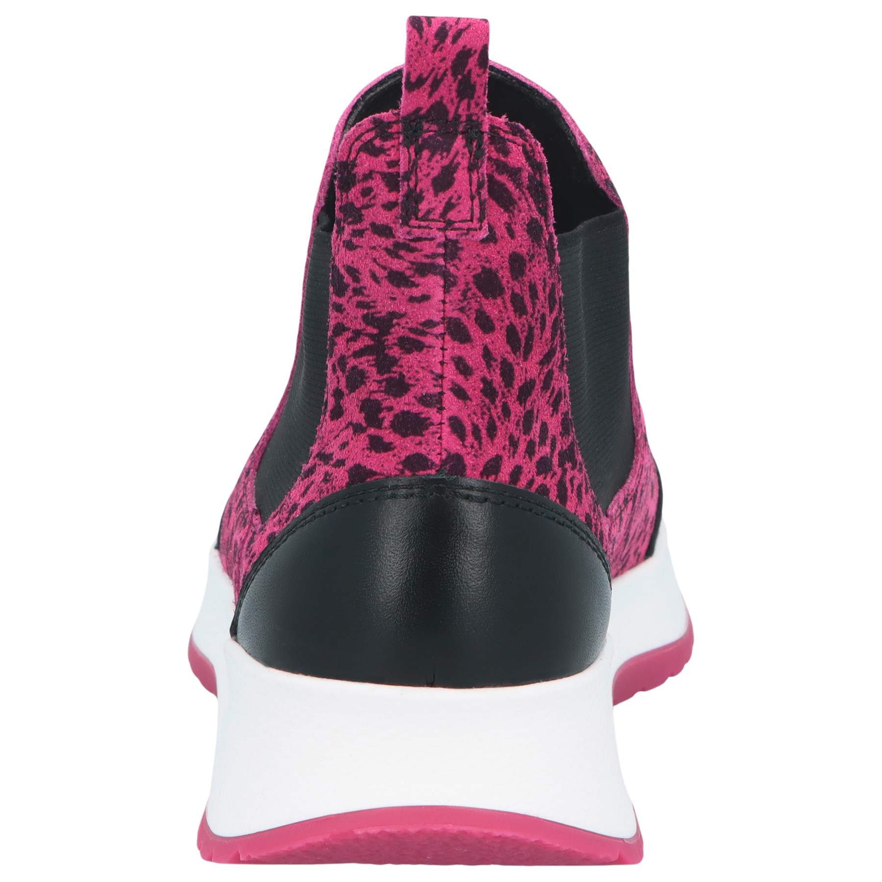 rote stiefeletten hinteransicht