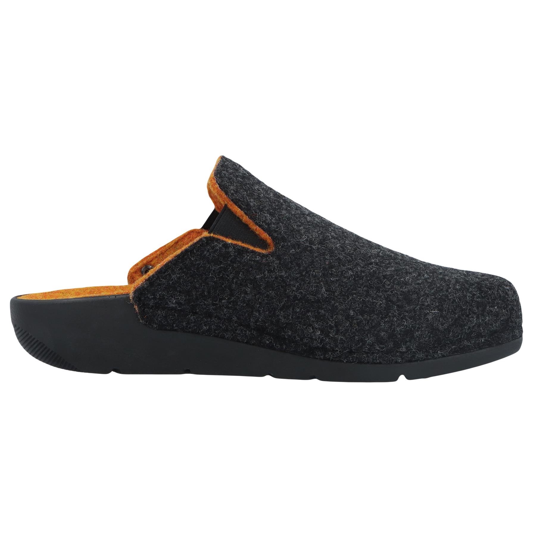 graue hausschuhe seitenansicht rechts