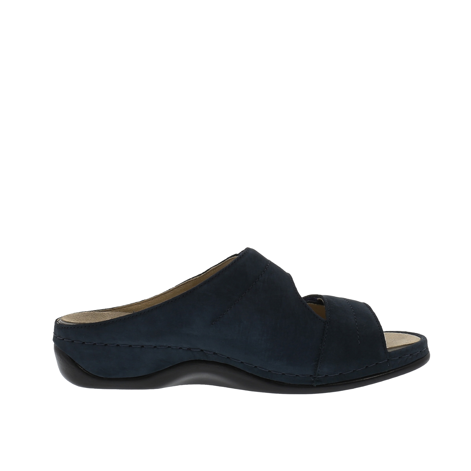 blaue pantolette seitenansicht rechts