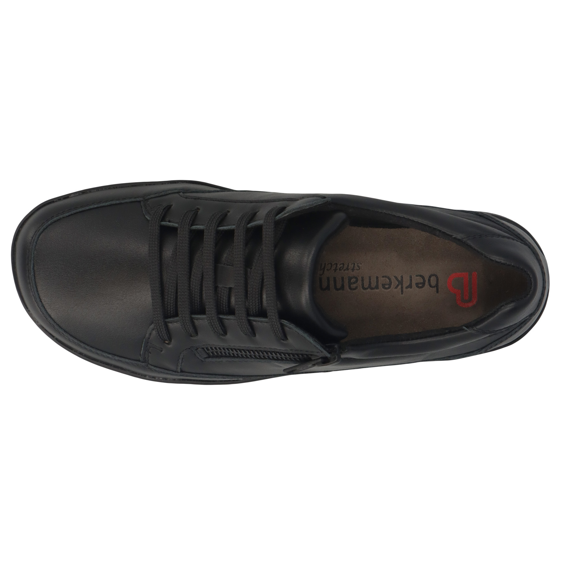 schwarze halbschuh draufsicht