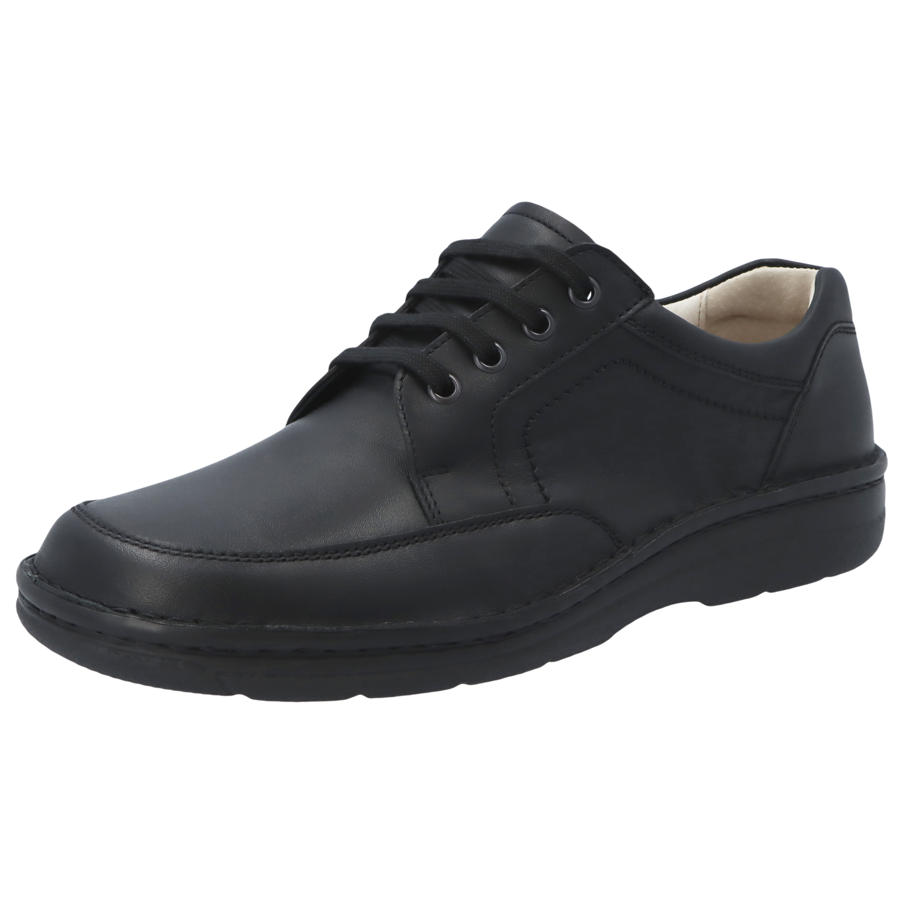 schwarze halbschuh 3-4 ansicht