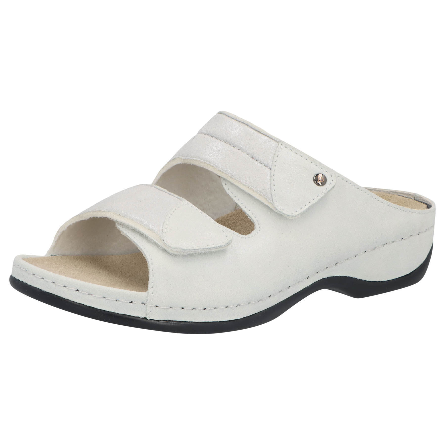 weiß Prägeleder/Stretch