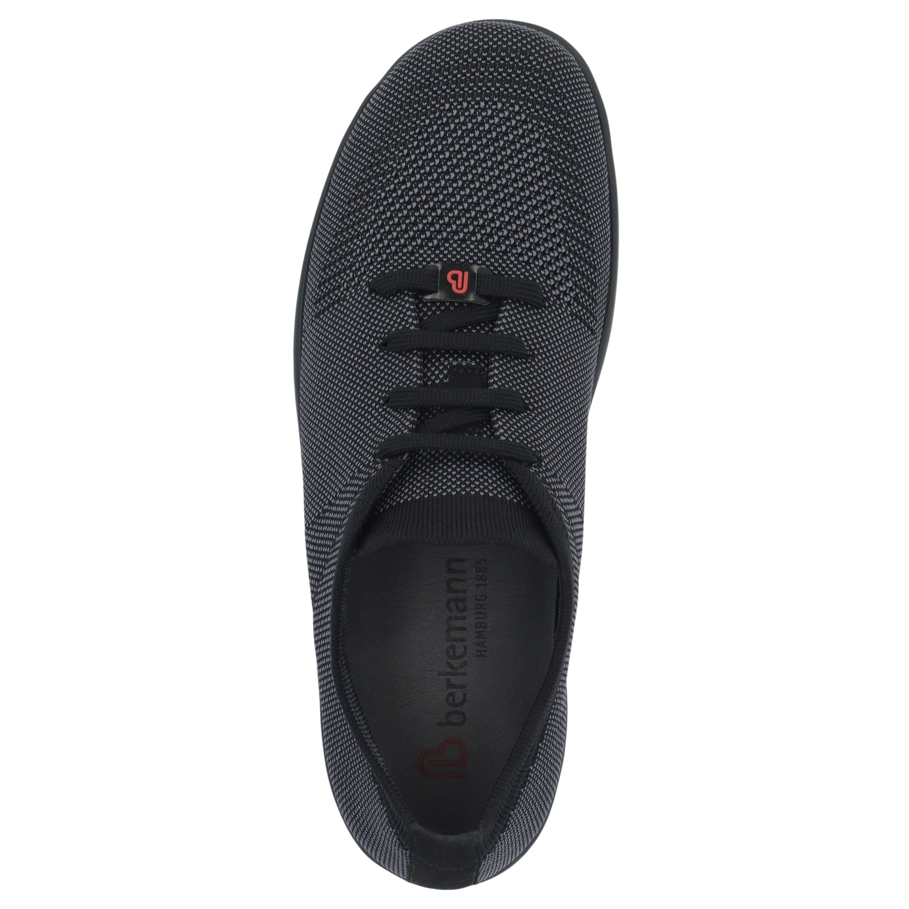 schwarze sneaker draufsicht