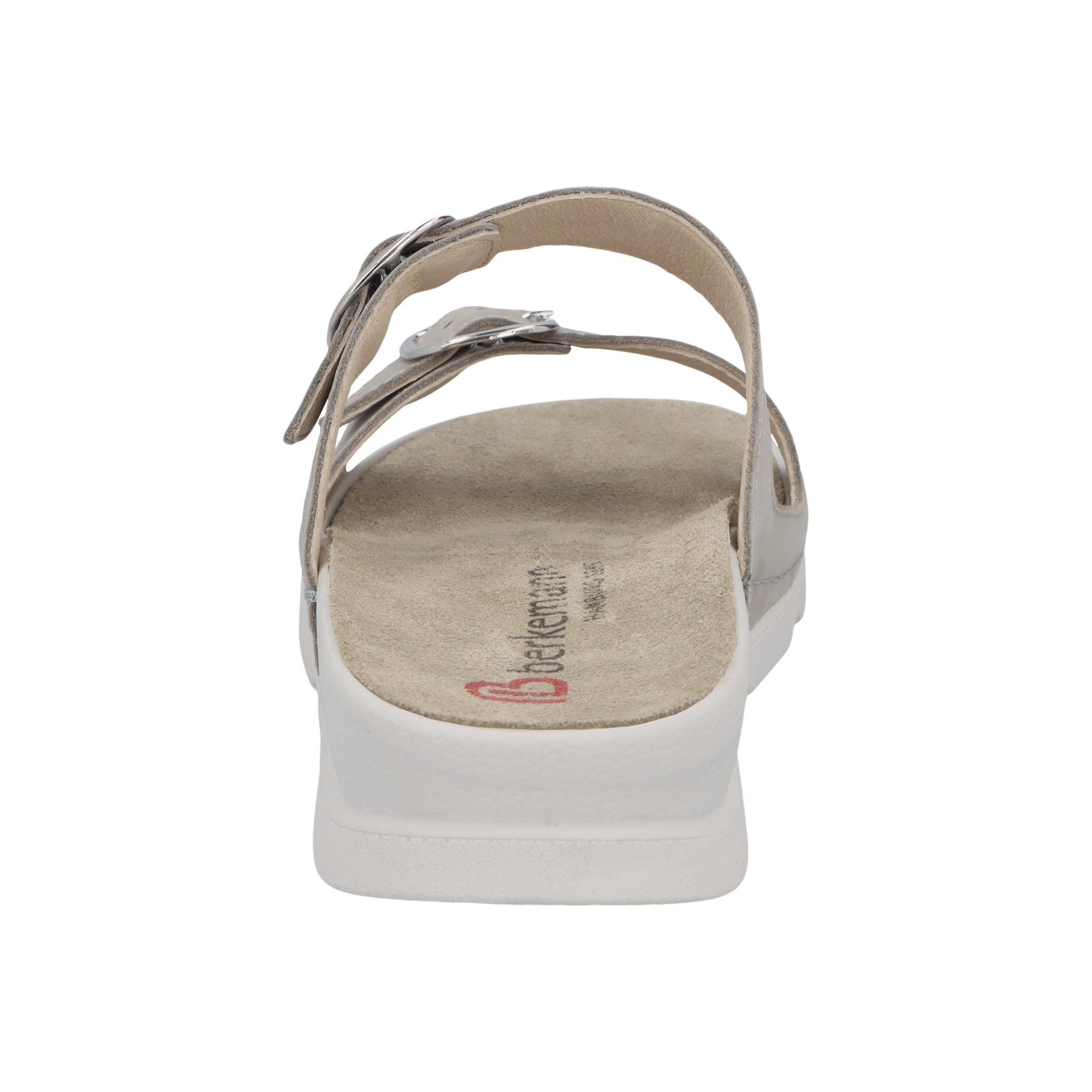 graue pantolette hinteransicht