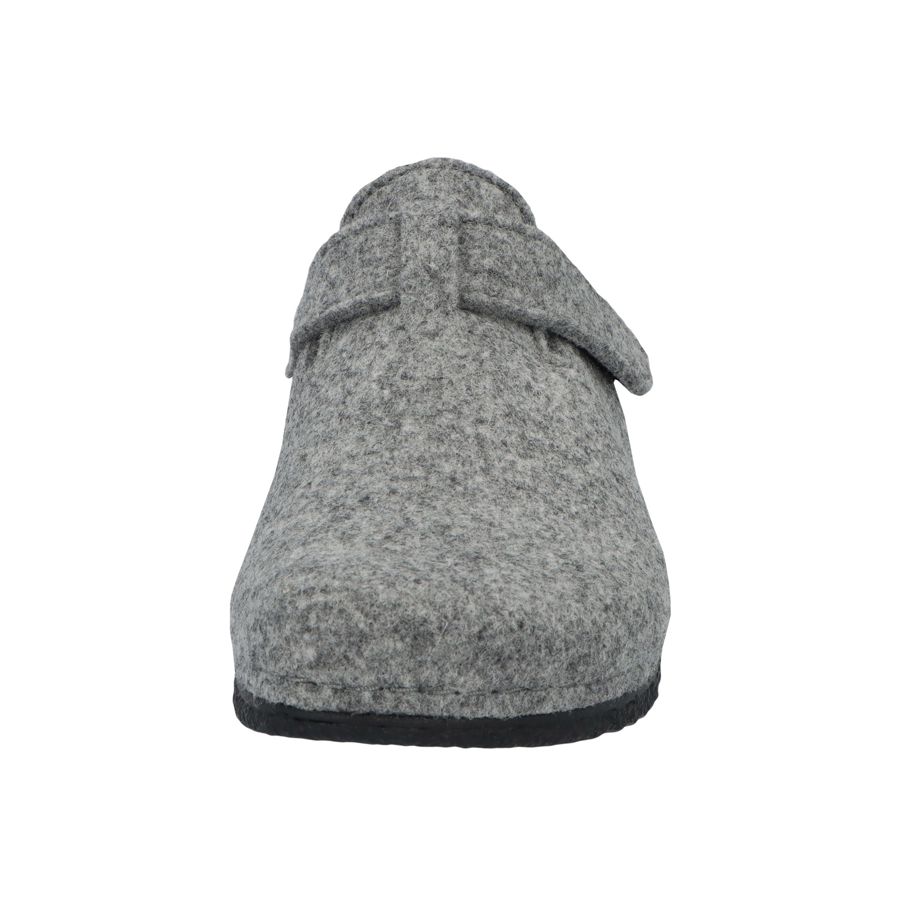 graue hausschuhe vorderansicht