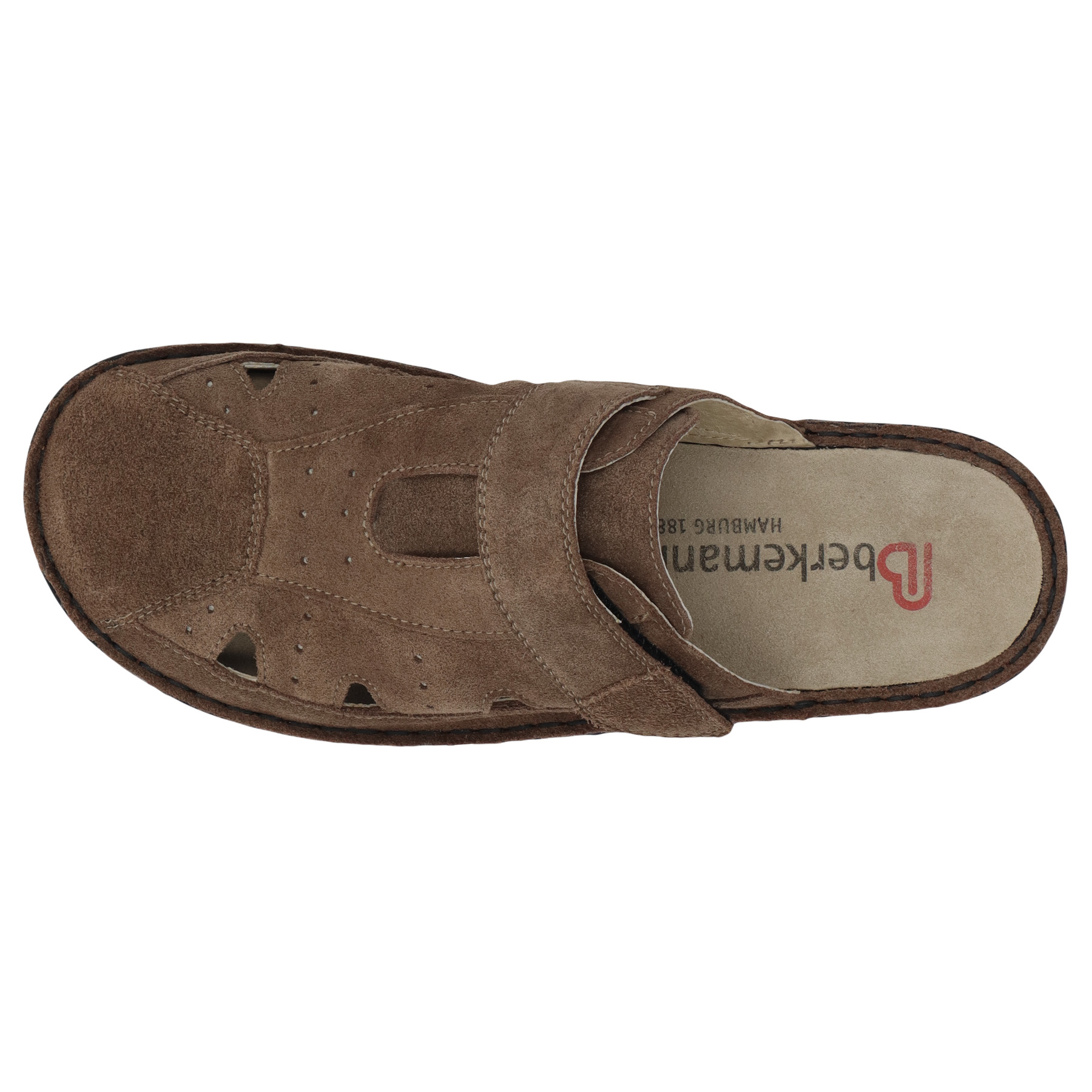 braune clogs draufsicht