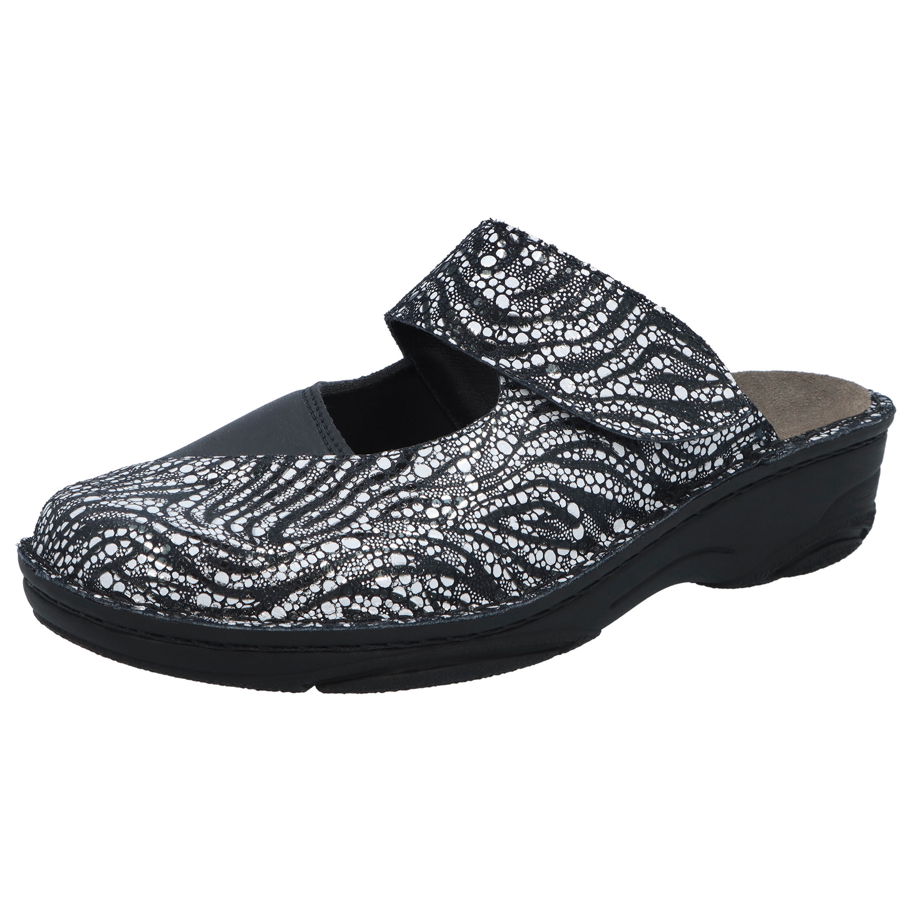 spiral dark blue Leder/Stretch