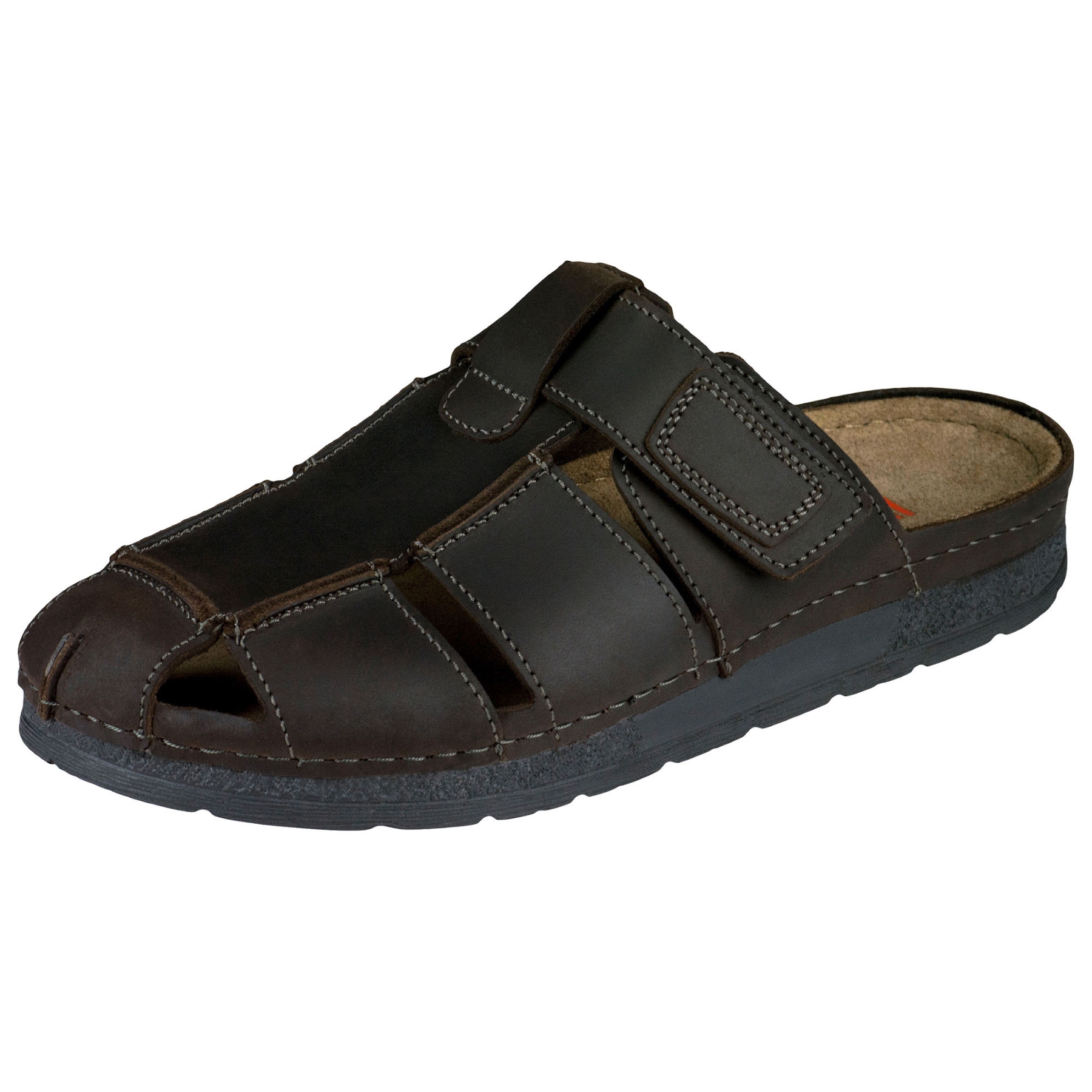 braune pantolette 3-4 ansicht