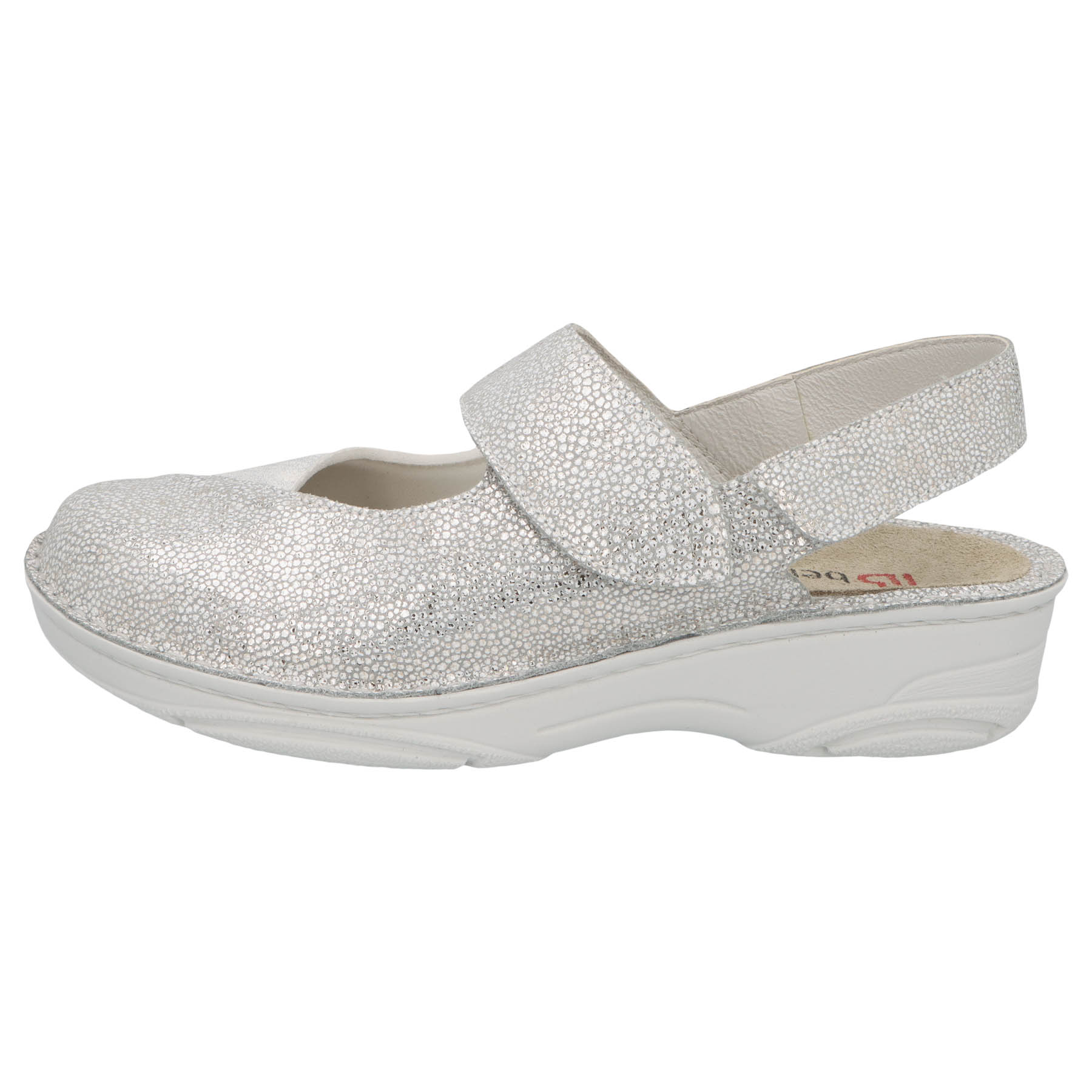 mehrfarbige clogs seitenansicht links