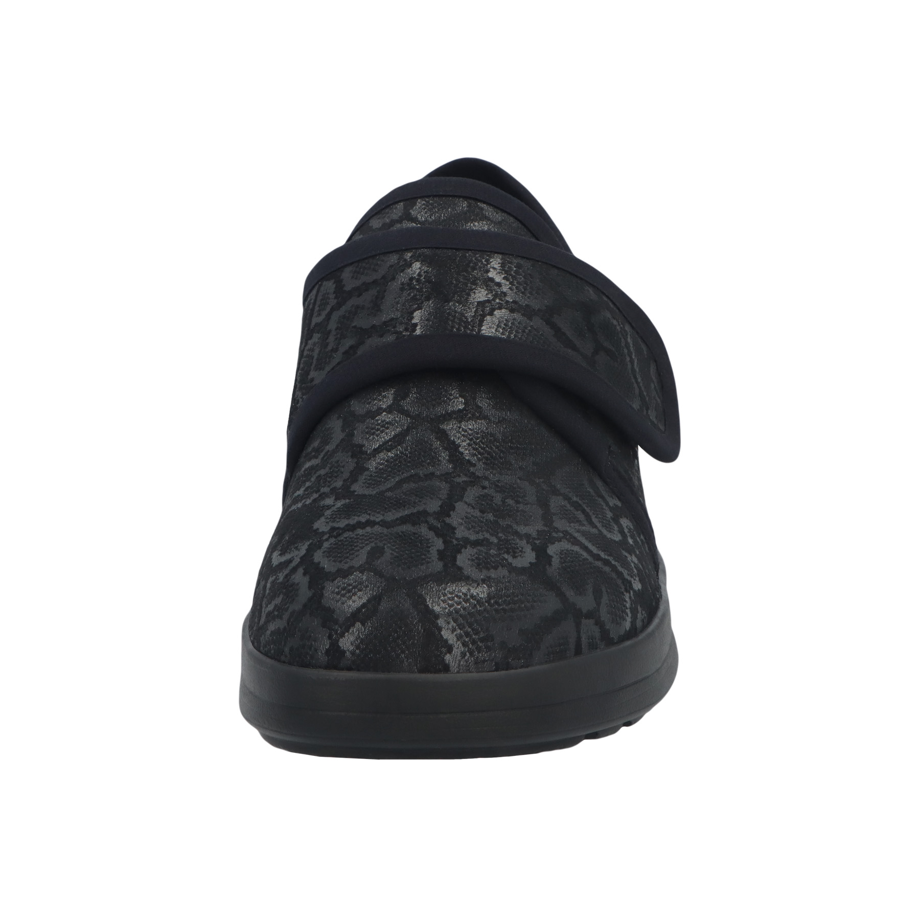 schwarze halbschuh vorderansicht