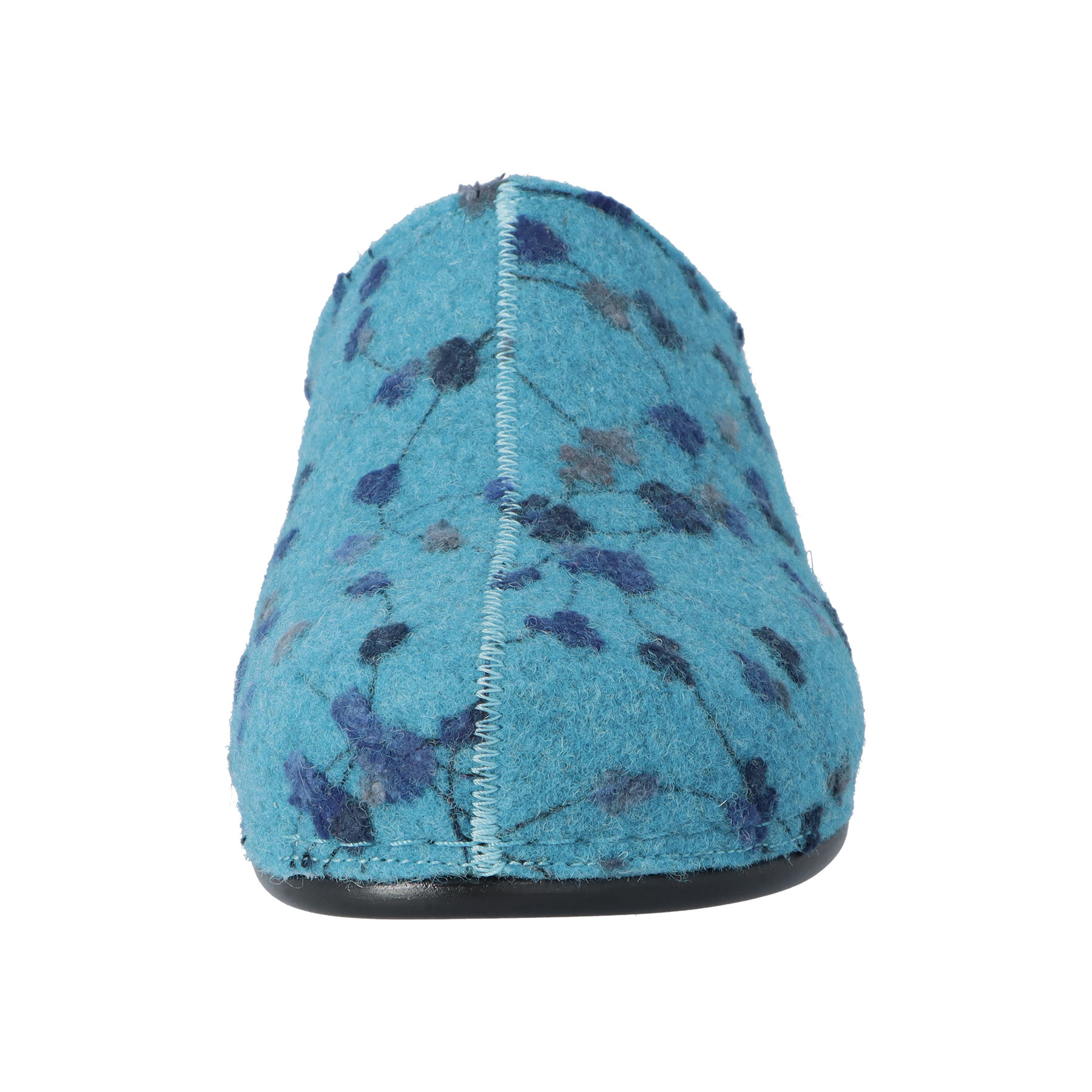 blaue hausschuhe vorderansicht