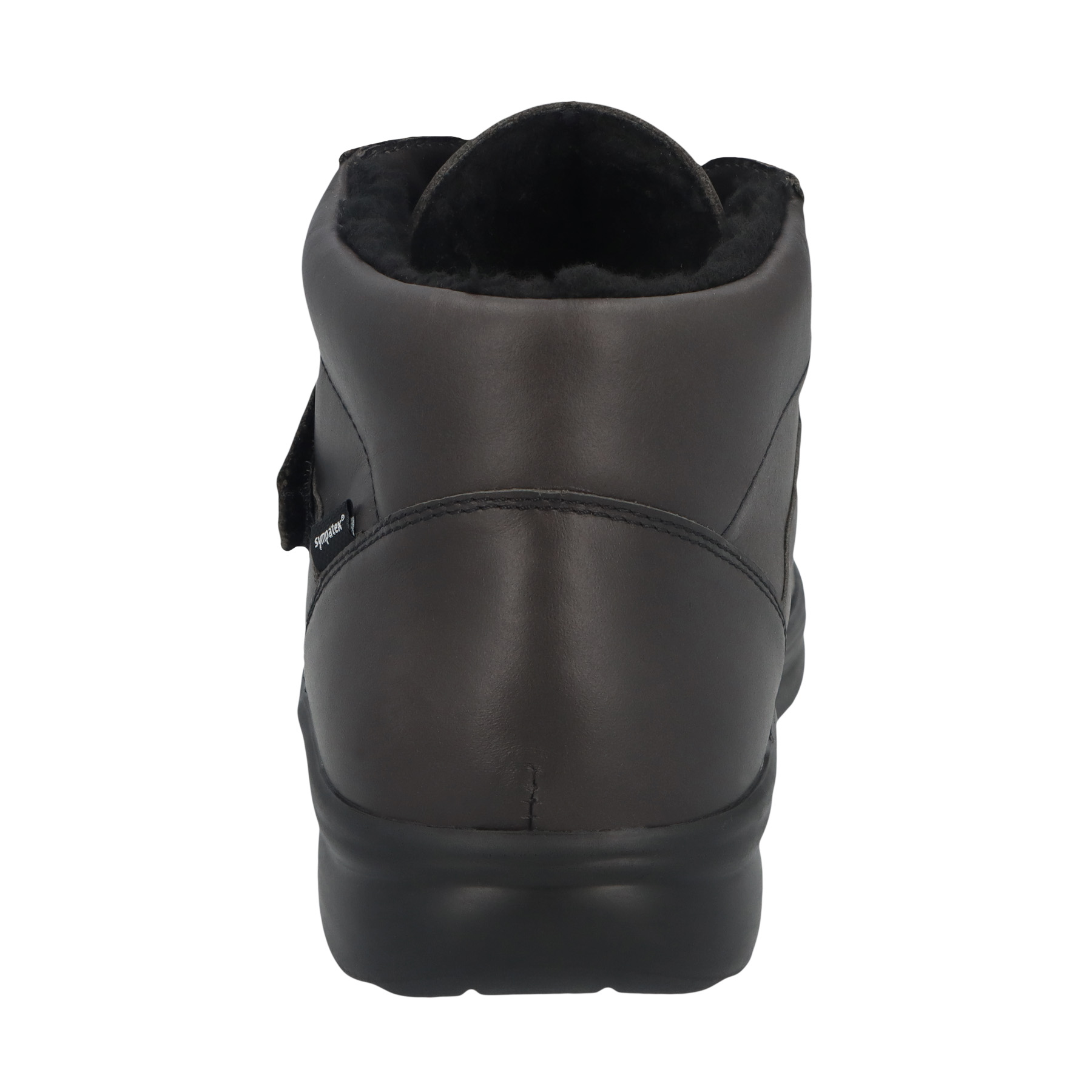 schwarze halbschuh hinteransicht