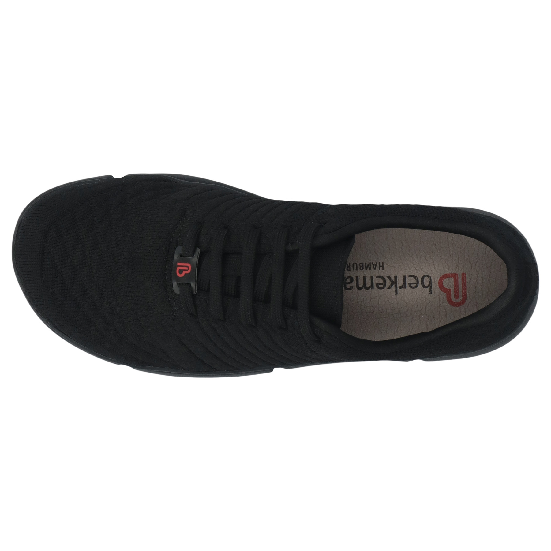 schwarze sneaker draufsicht