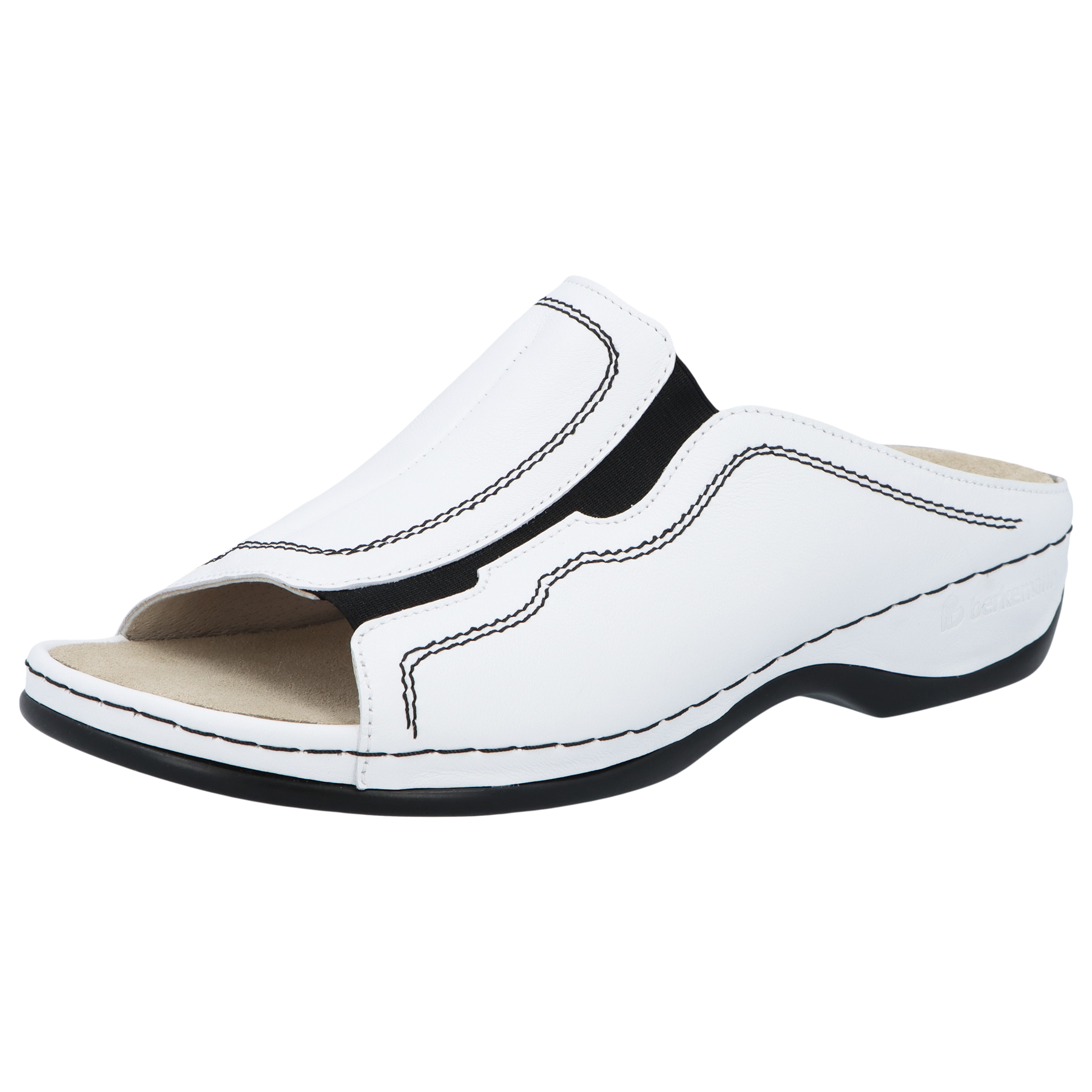 weiße pantolette 3-4 ansicht