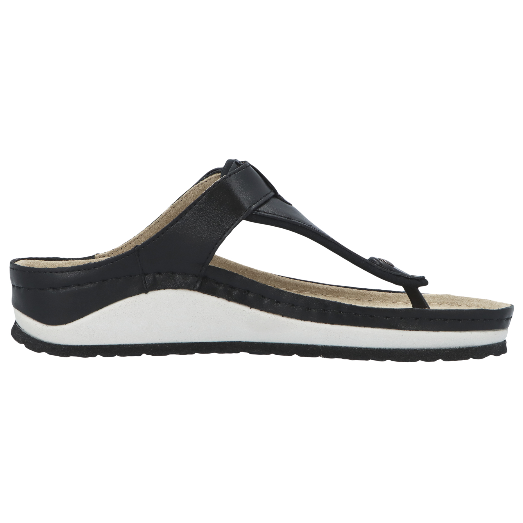 schwarze pantolette seitenansicht rechts