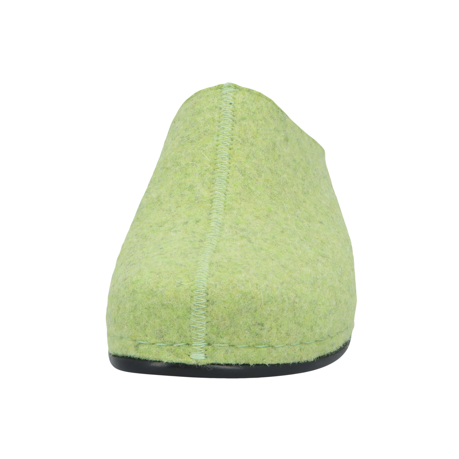 grüne hausschuhe vorderansicht