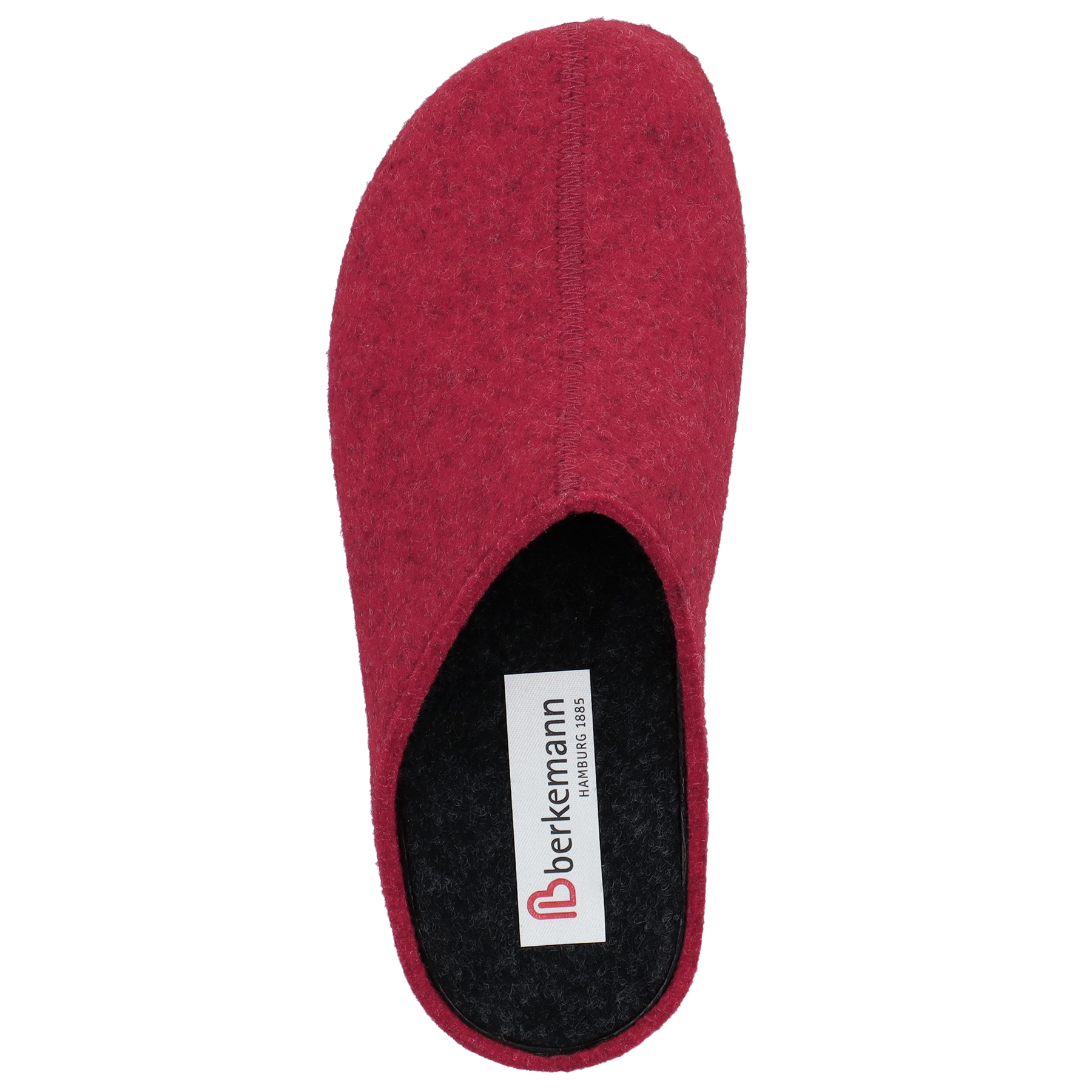 rote hausschuhe draufsicht